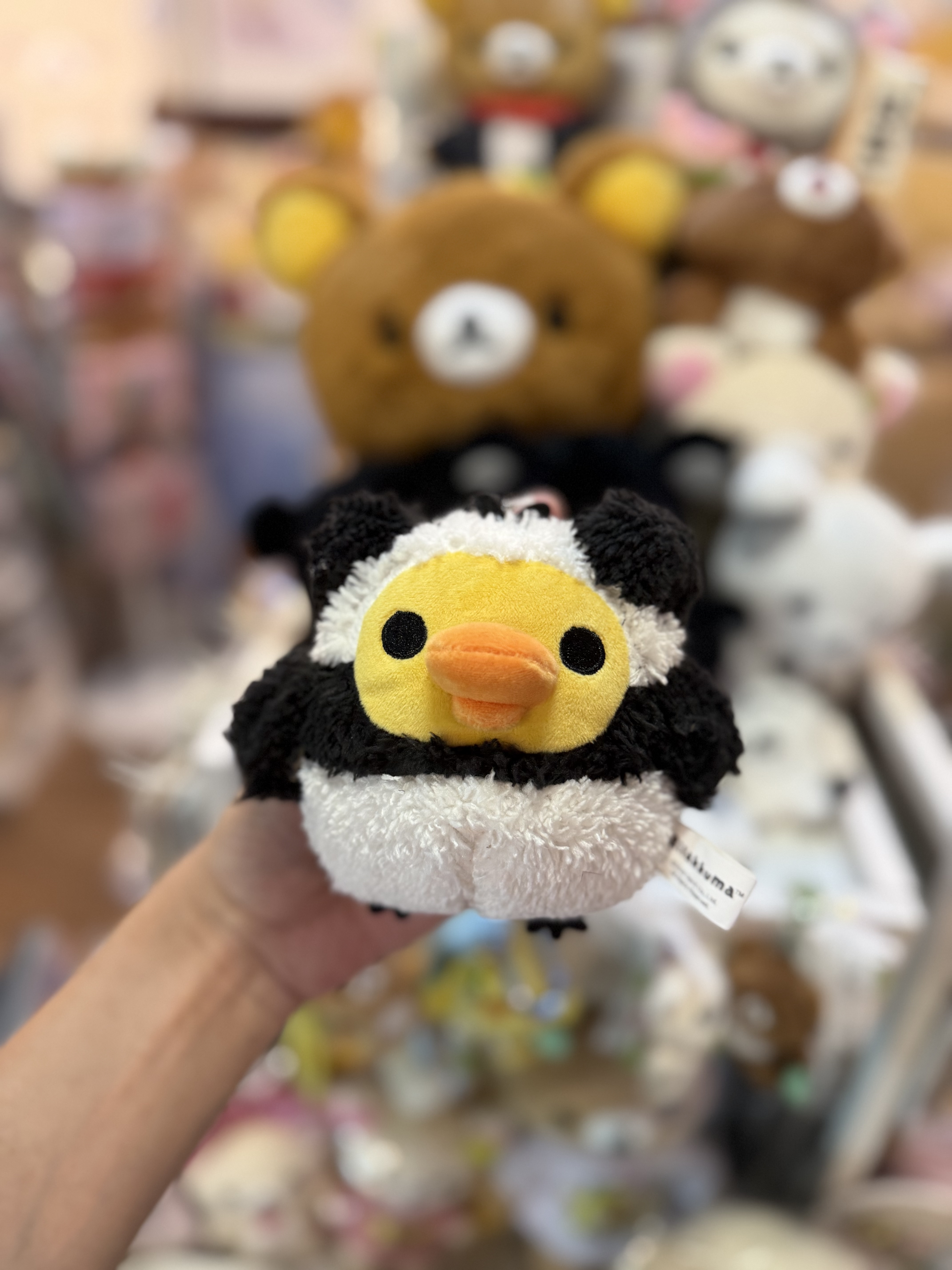 《現貨》全新日本限定Rilakkuma 熊貓造型公仔型小物袋