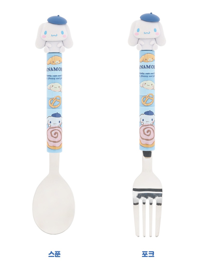 【預訂】韓國直送 Sanrio Cinnamoroll 立體公仔餐具套裝