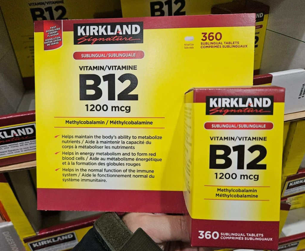 加拿大直送  Kirkland B12 1200 mcg （360 粒）