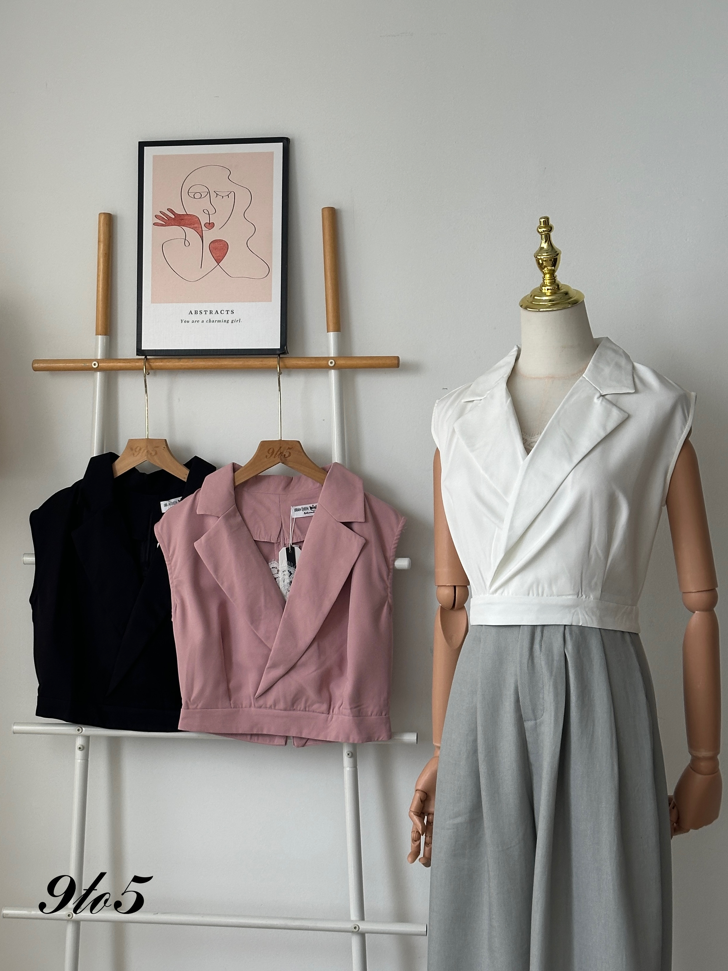 T3998 Cape Sleeve Crop Top - 3 Colors 