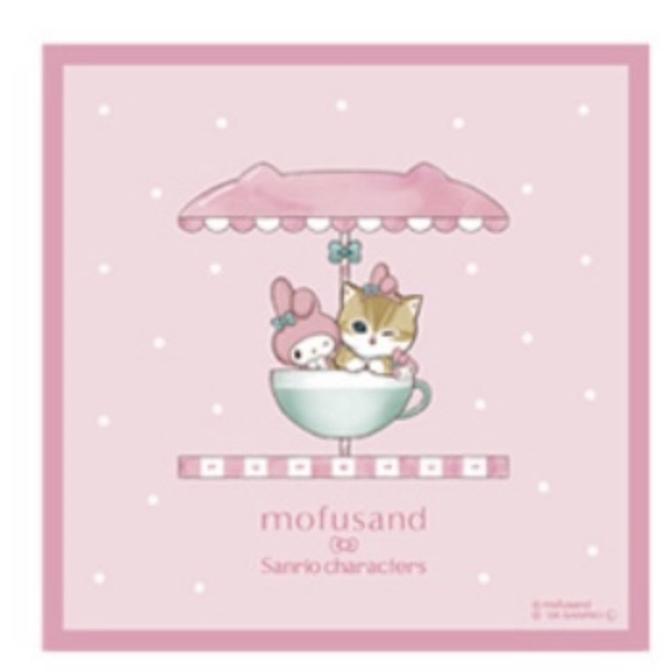Mofusand 鯊魚貓 方巾｜預訂