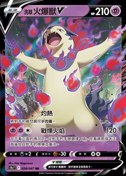 S9aF 028/067 洗翠火爆獸V RR (R寄賣)
