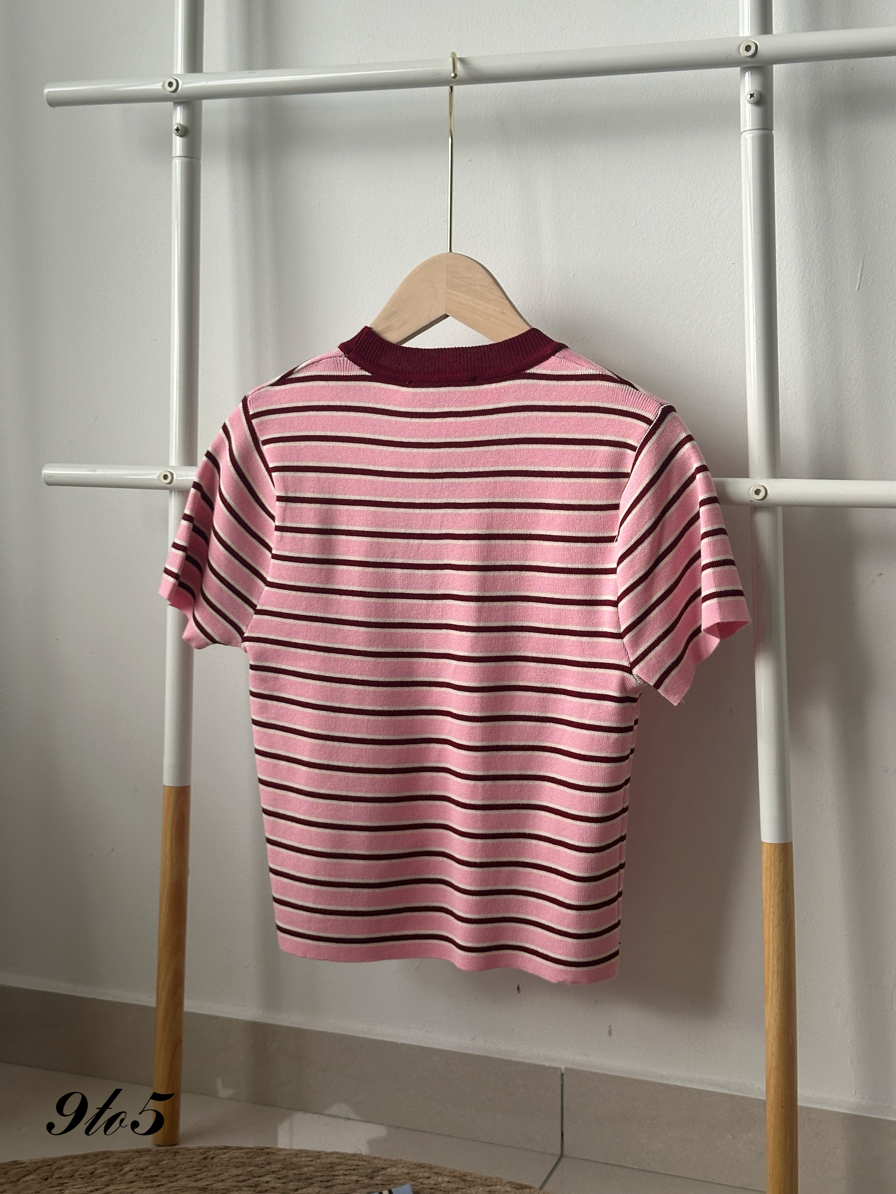 T4192 Stripe Knit Crop Top - 3 Colors 