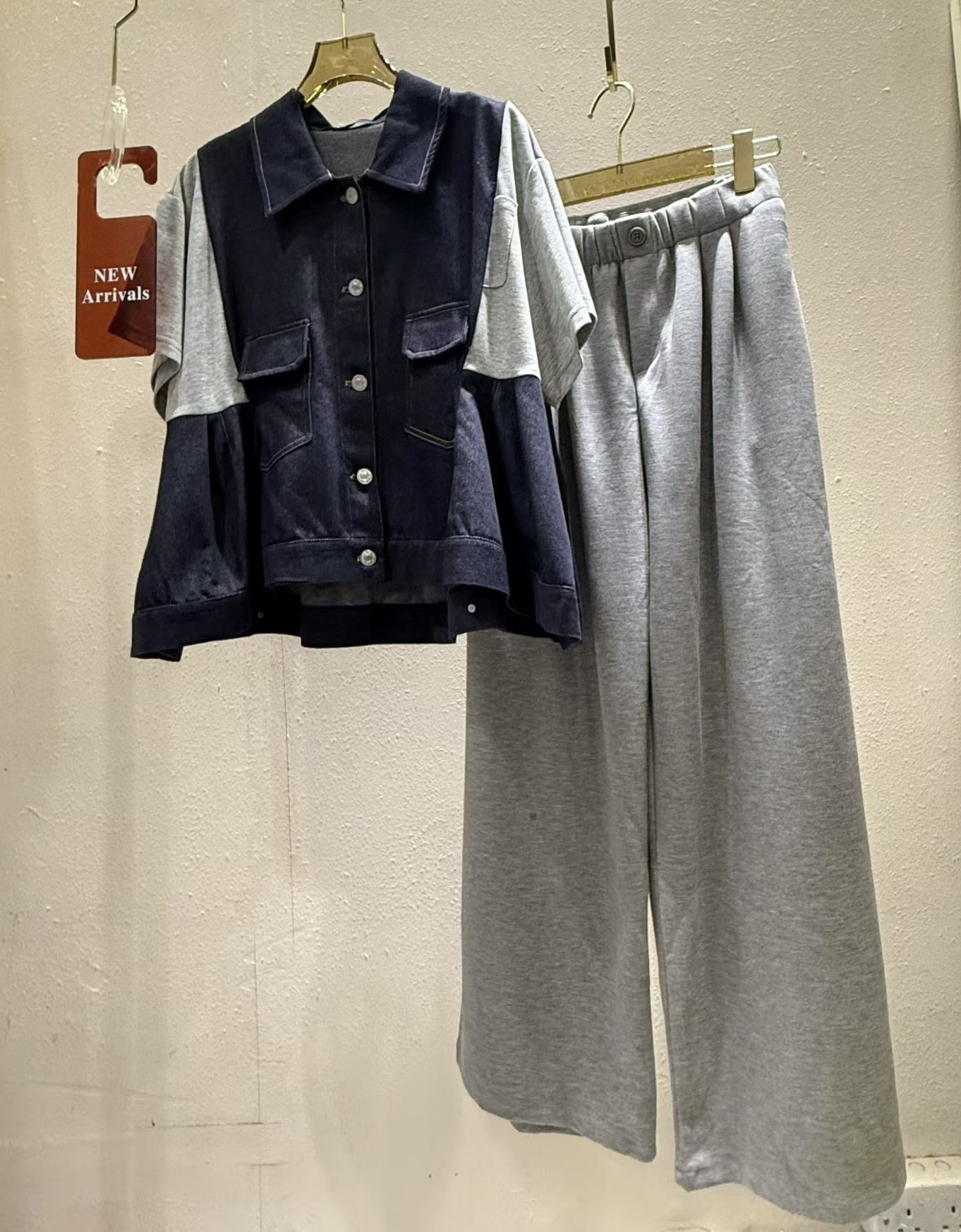 橡筋腰軟滑休閒褲