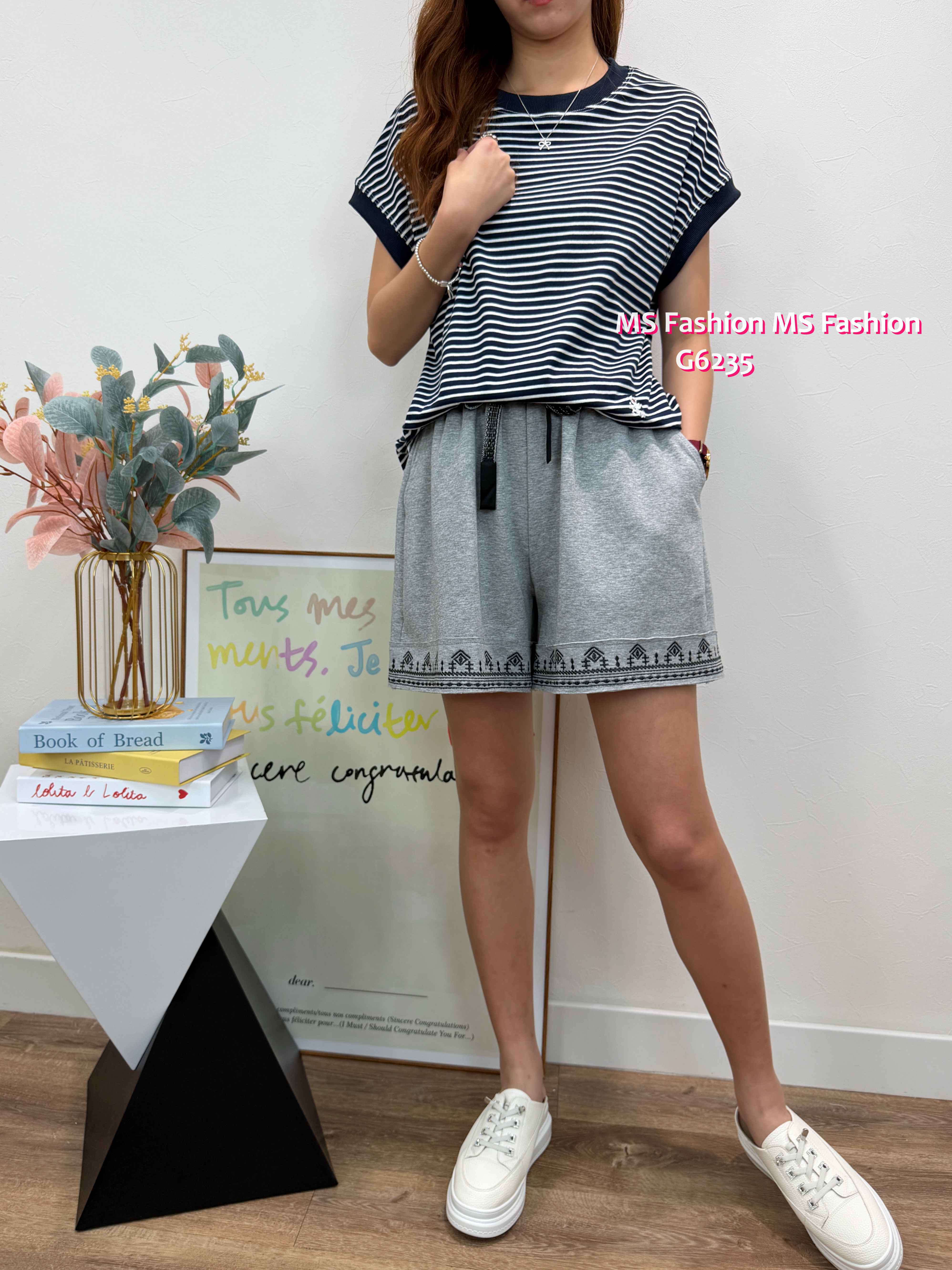 G6235 韓國🇰🇷靚色橫間top