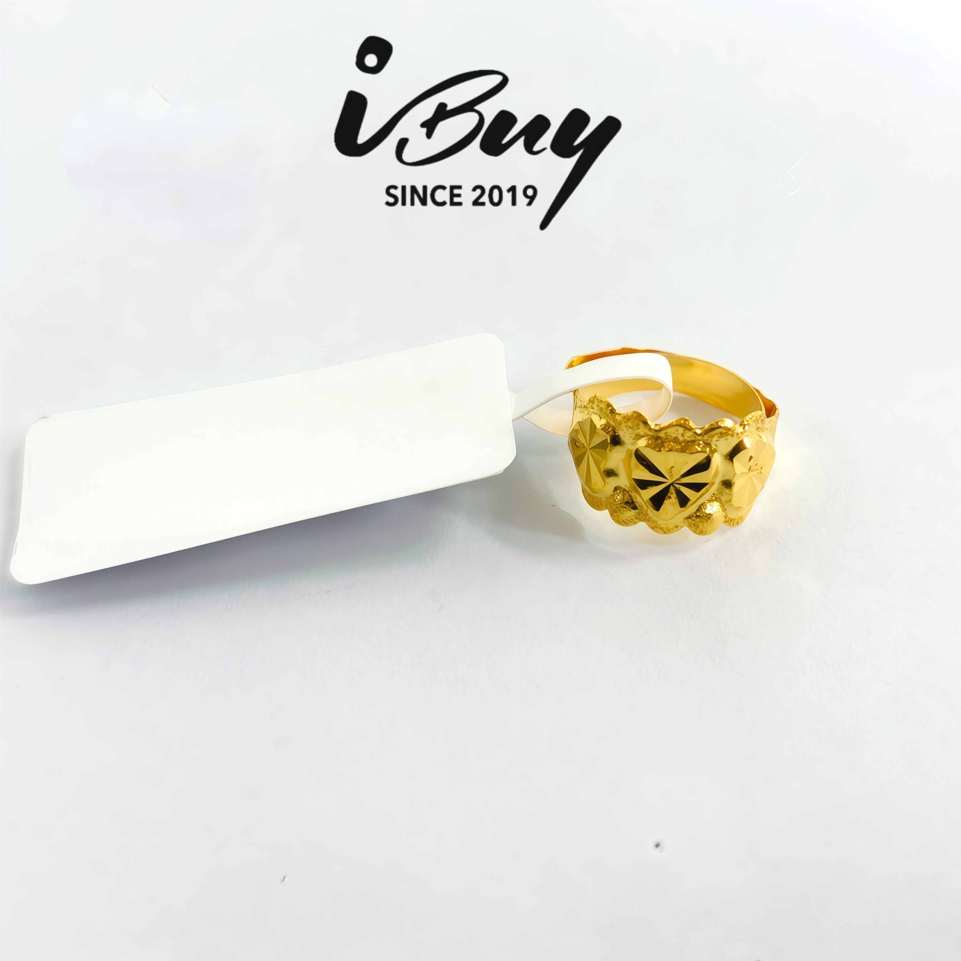 916 GOLD 3 LOVE BABY RING 916 金 3爱心宝宝戒指
