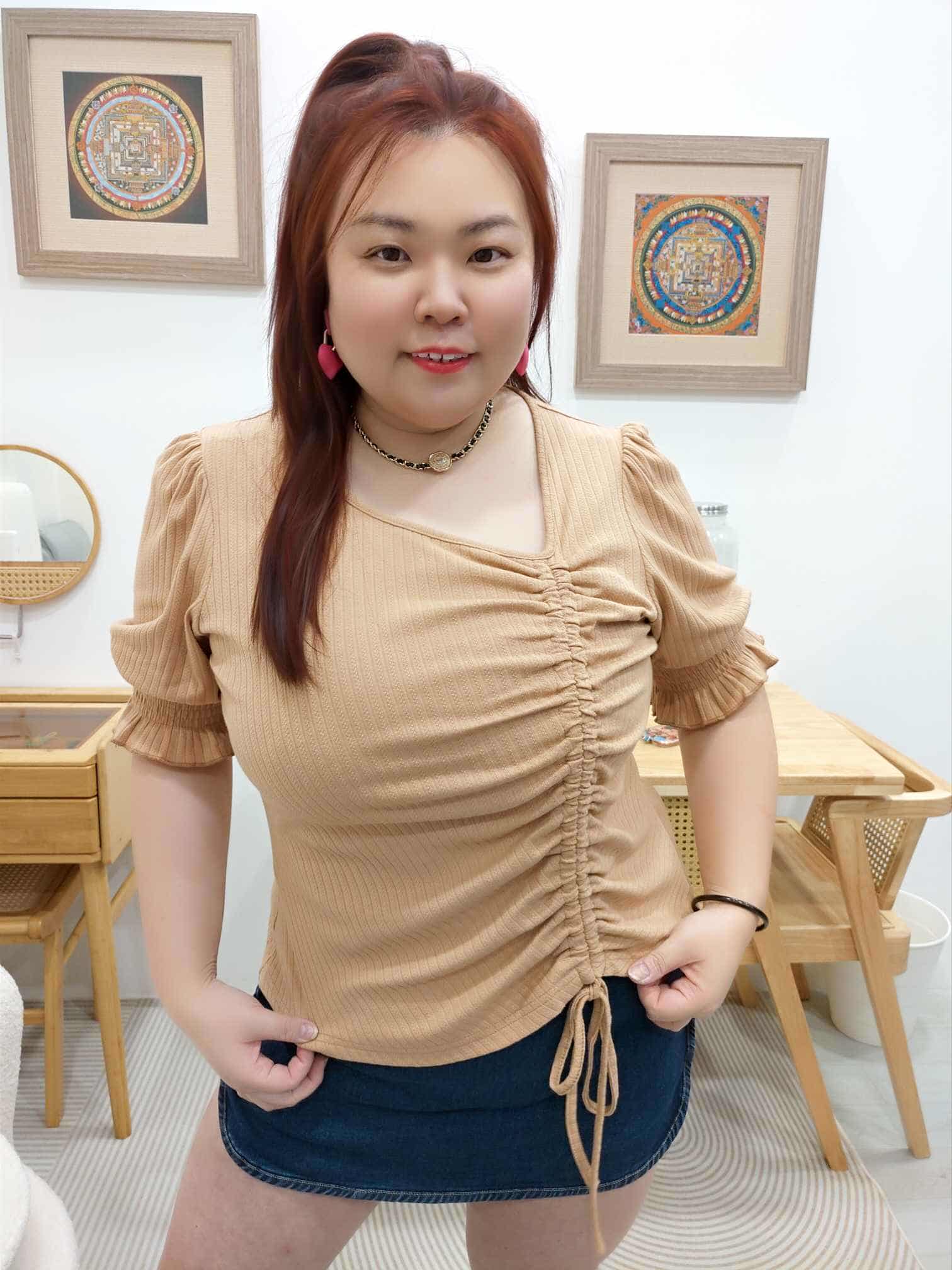 OTA05 BE#281807 边抽绳设计款上衣