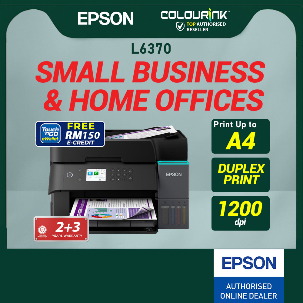 Epson EcoTank L6370 A4 Wireless 3 in 1 Refill Color Ink Tank Printer ADF Mobile Print similar L3250 T720DW GX7070 L6270