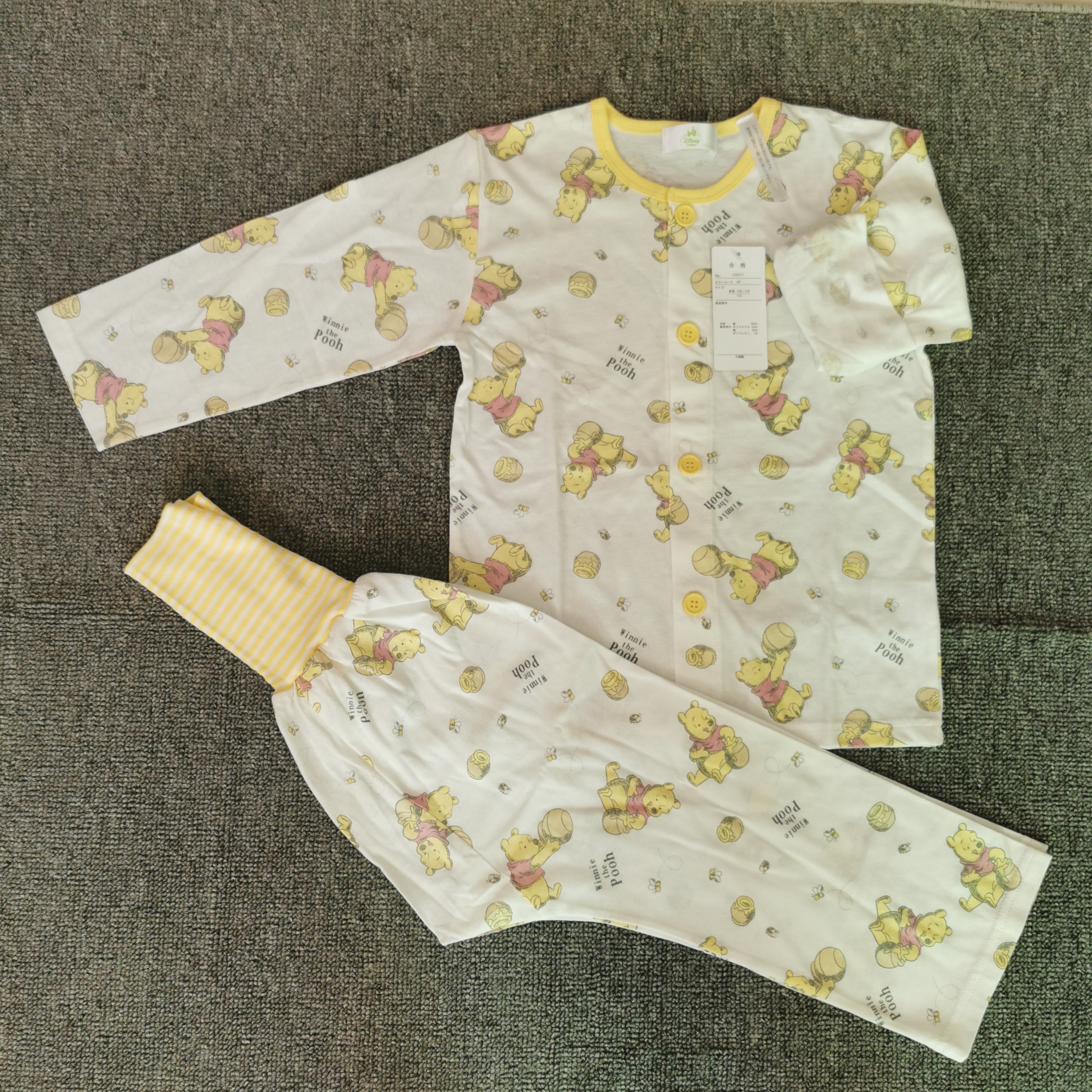 日本 Disney兒童長袖睡衣套裝 - 1套  現貨