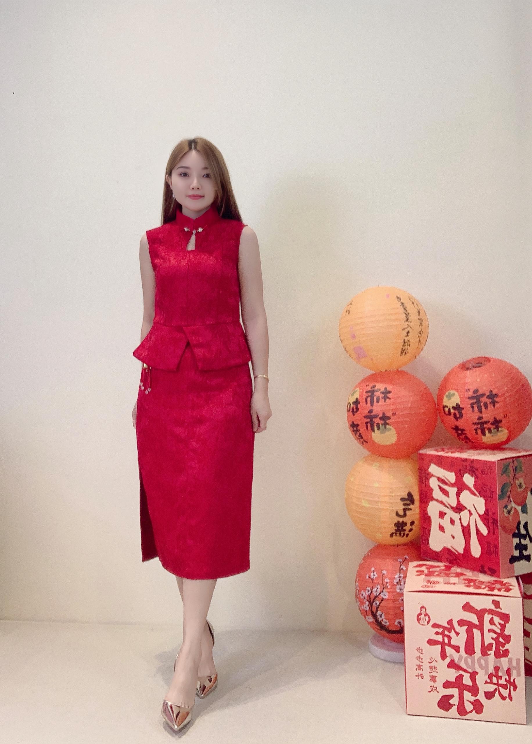 精致盘扣半裙 1666