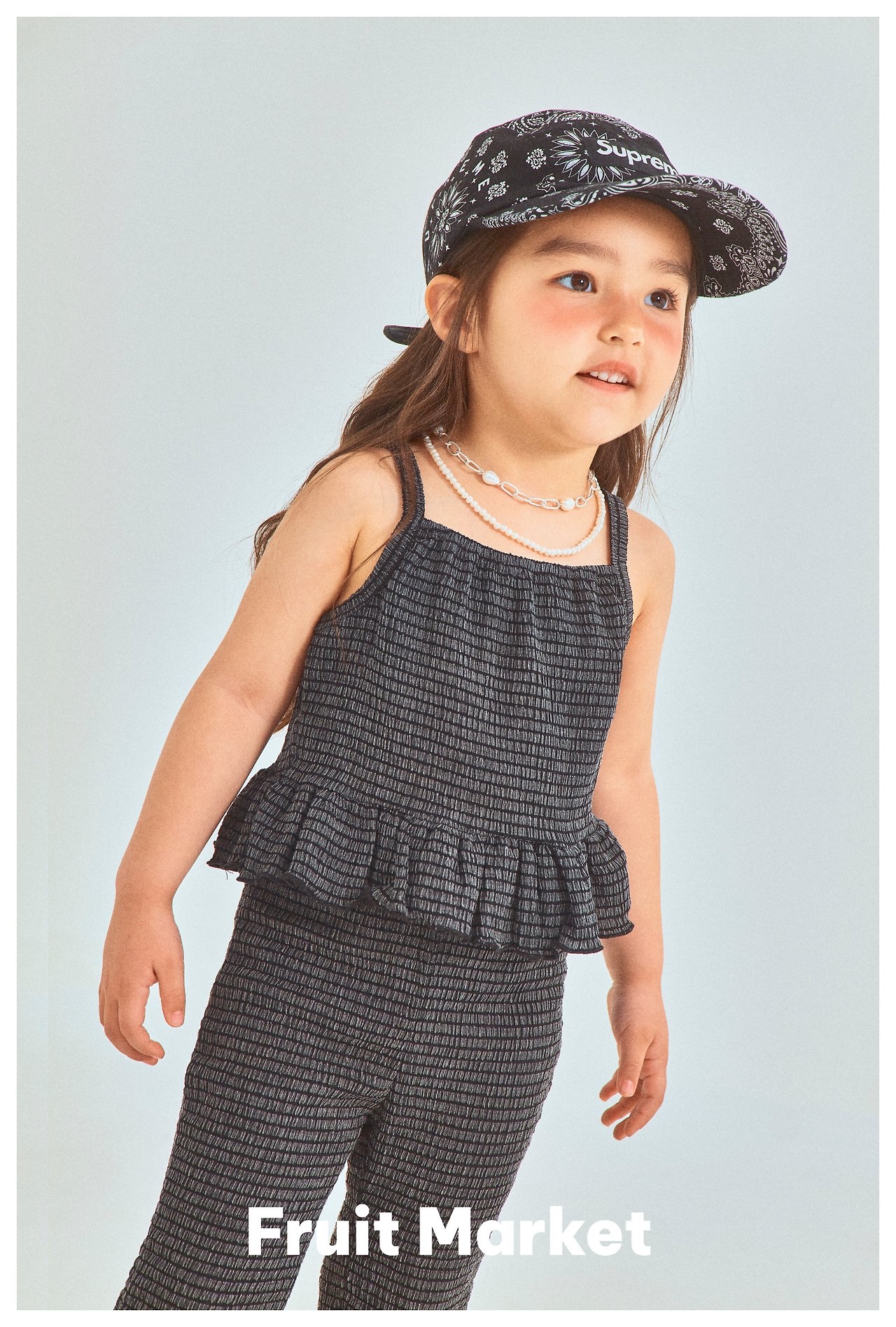 Fruit | sleeveless set ( Black M100-110)