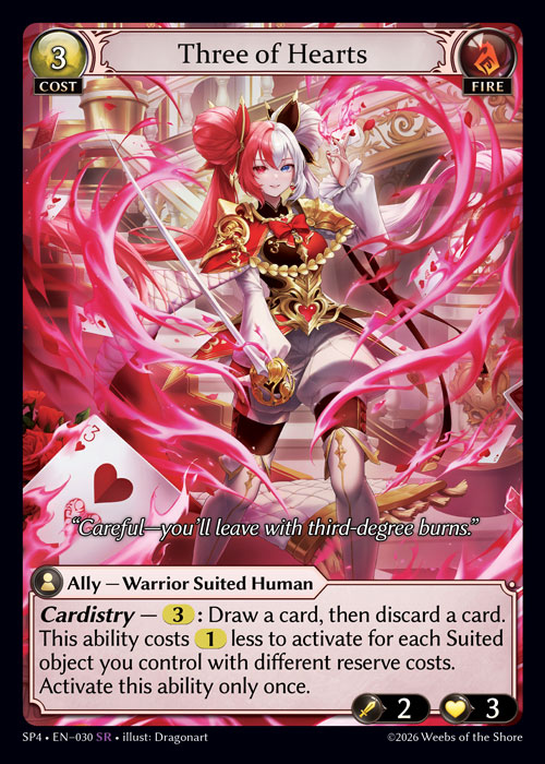 Three of Hearts / SP4-030 (SR)