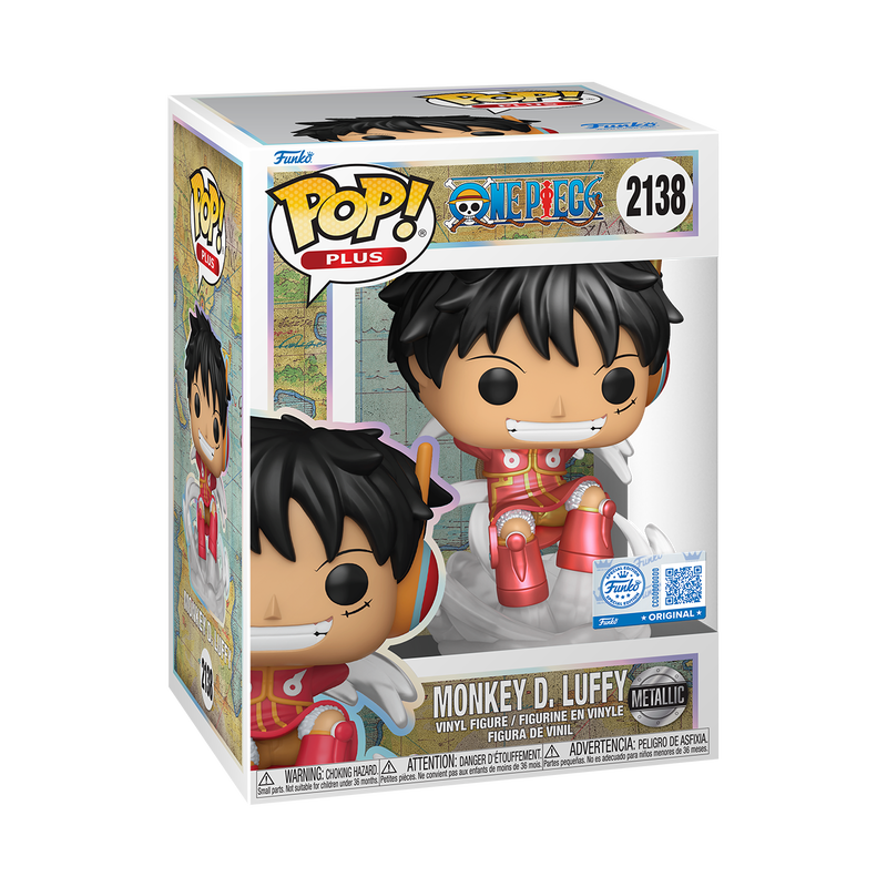 📦訂購 美國代購 Funko POP! ONE PIECE Plus Monkey D. Luffy (Egghead Arc) (Metallic) Figure 海賊王 路飛 模型