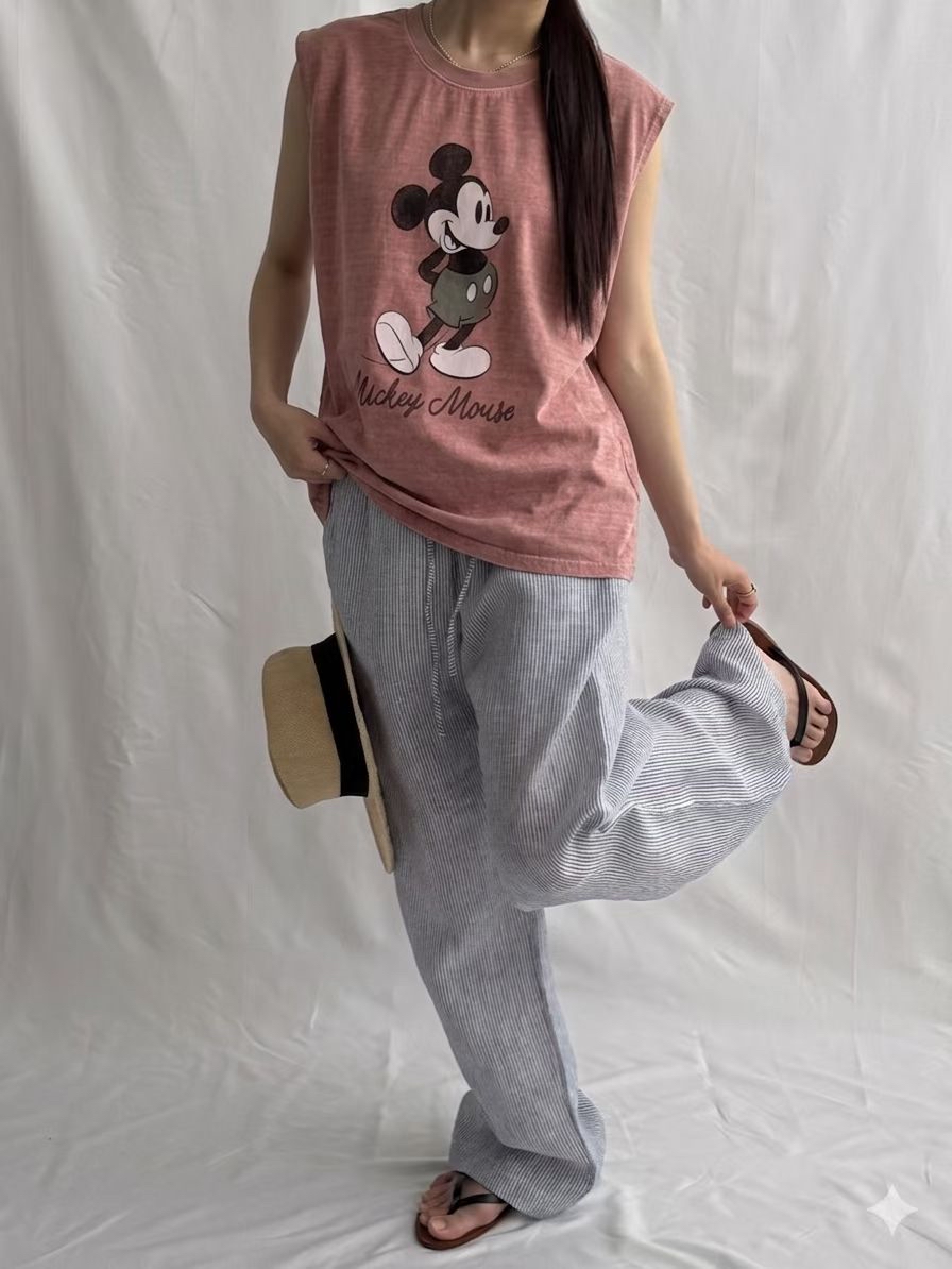 221424 “Mickey “ 洗水背心