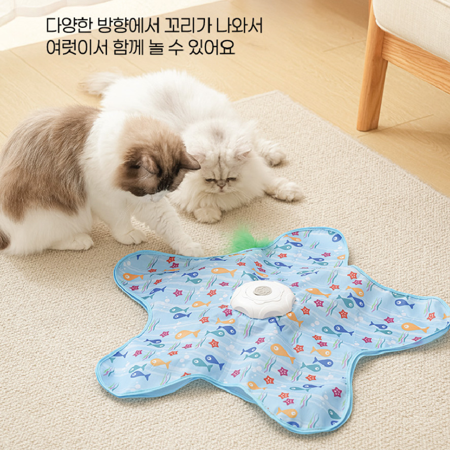 貓咪自動旋轉捕獵玩具