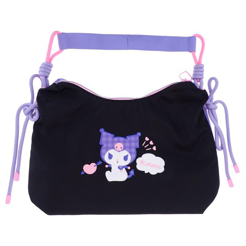 Kuromi 雙面繡花粗繩袋(9-8592-1)