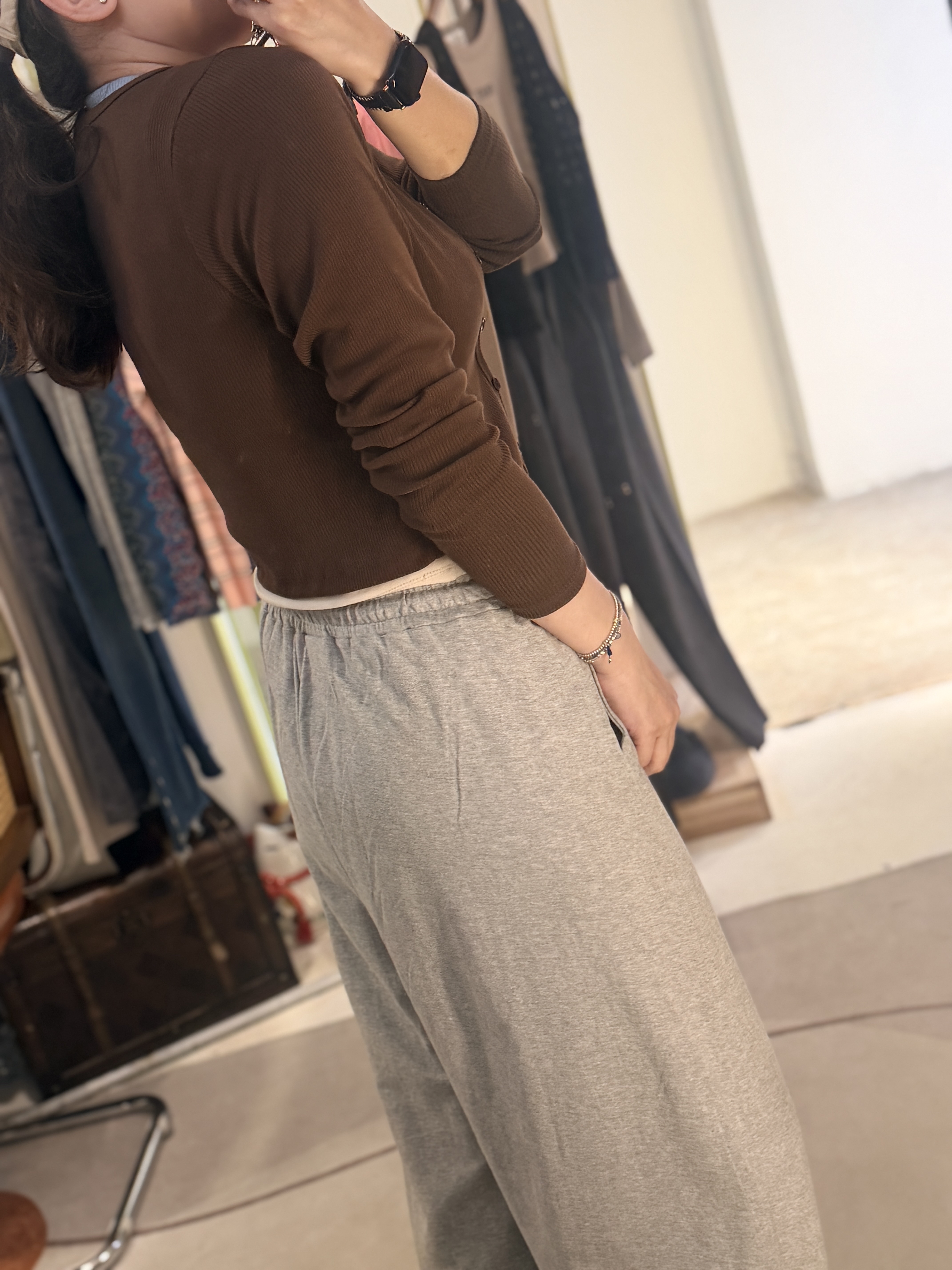 Fake Double cardigan