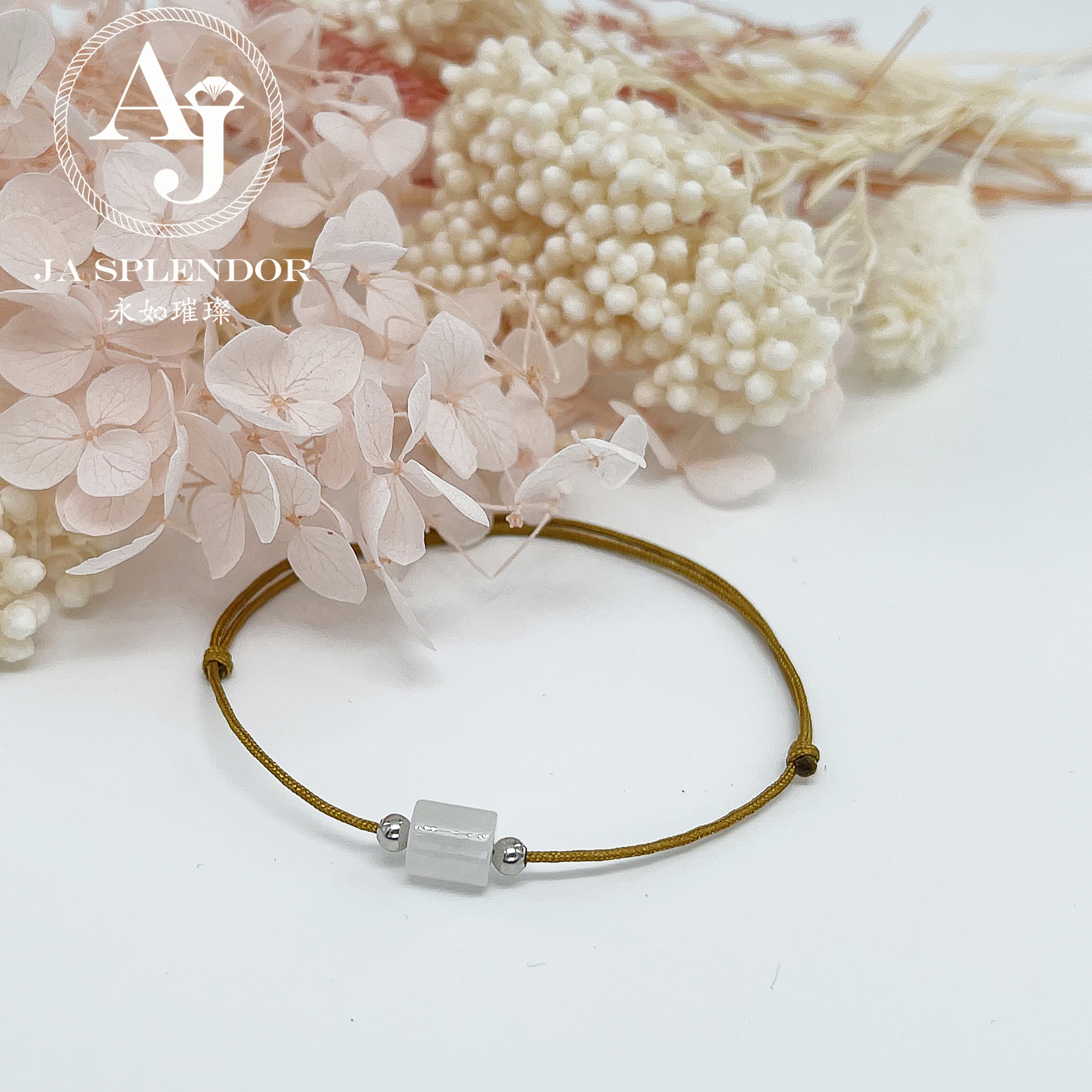 Handmade 天然翡翠A玉系列 愛意傳承幸福幸運小手繩 (100元2件)