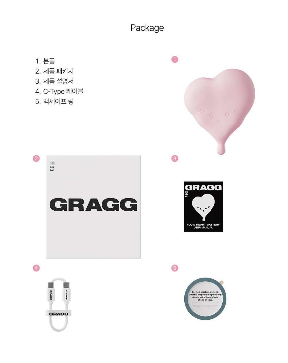 🇰🇷韓國直送Flow Heart Power bank (5000mah)