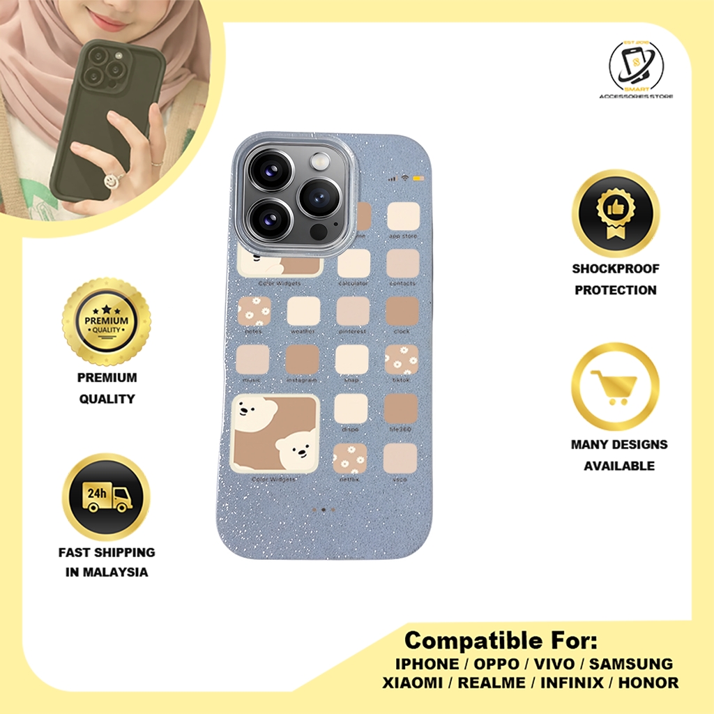 BLING CASE PHONE FOR IPHONE - DESIGN BEAR E