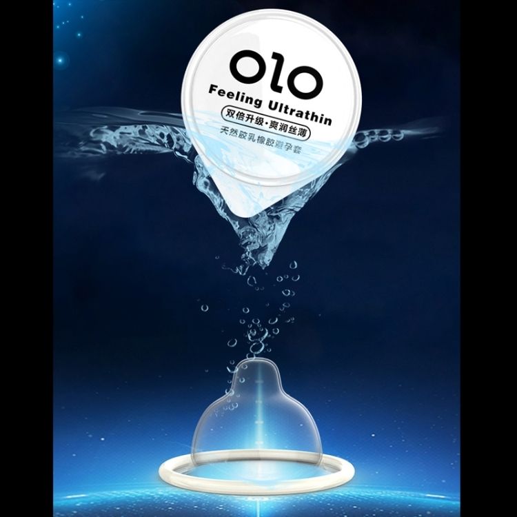 (1盒) OLO 001 超薄玻尿酸安全套 男神款【黑色盒】 10隻裝