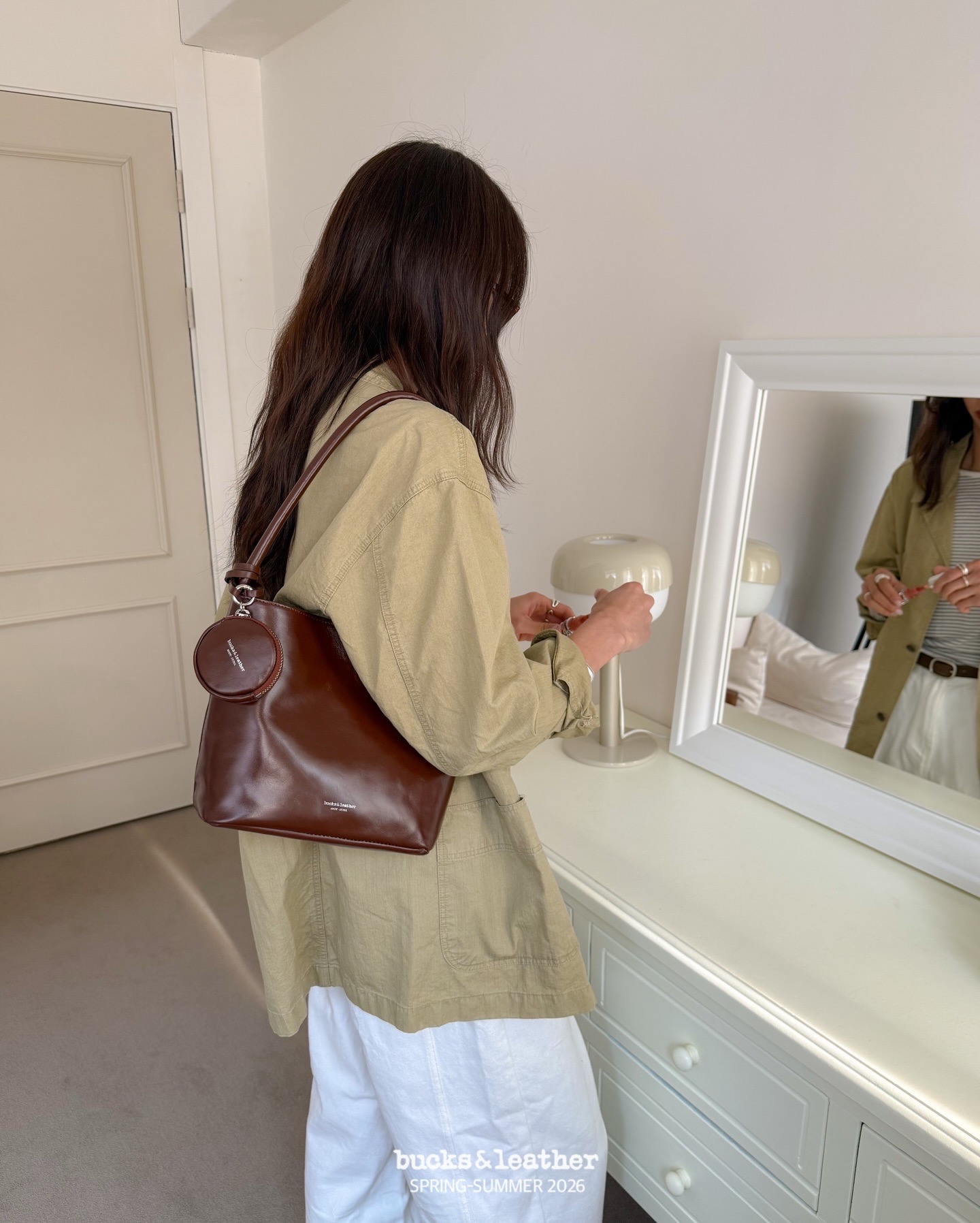 連線一口價, 不再有額外折扣【26SS】 預訂_More Bag with mini conis bag By Bucks & leather