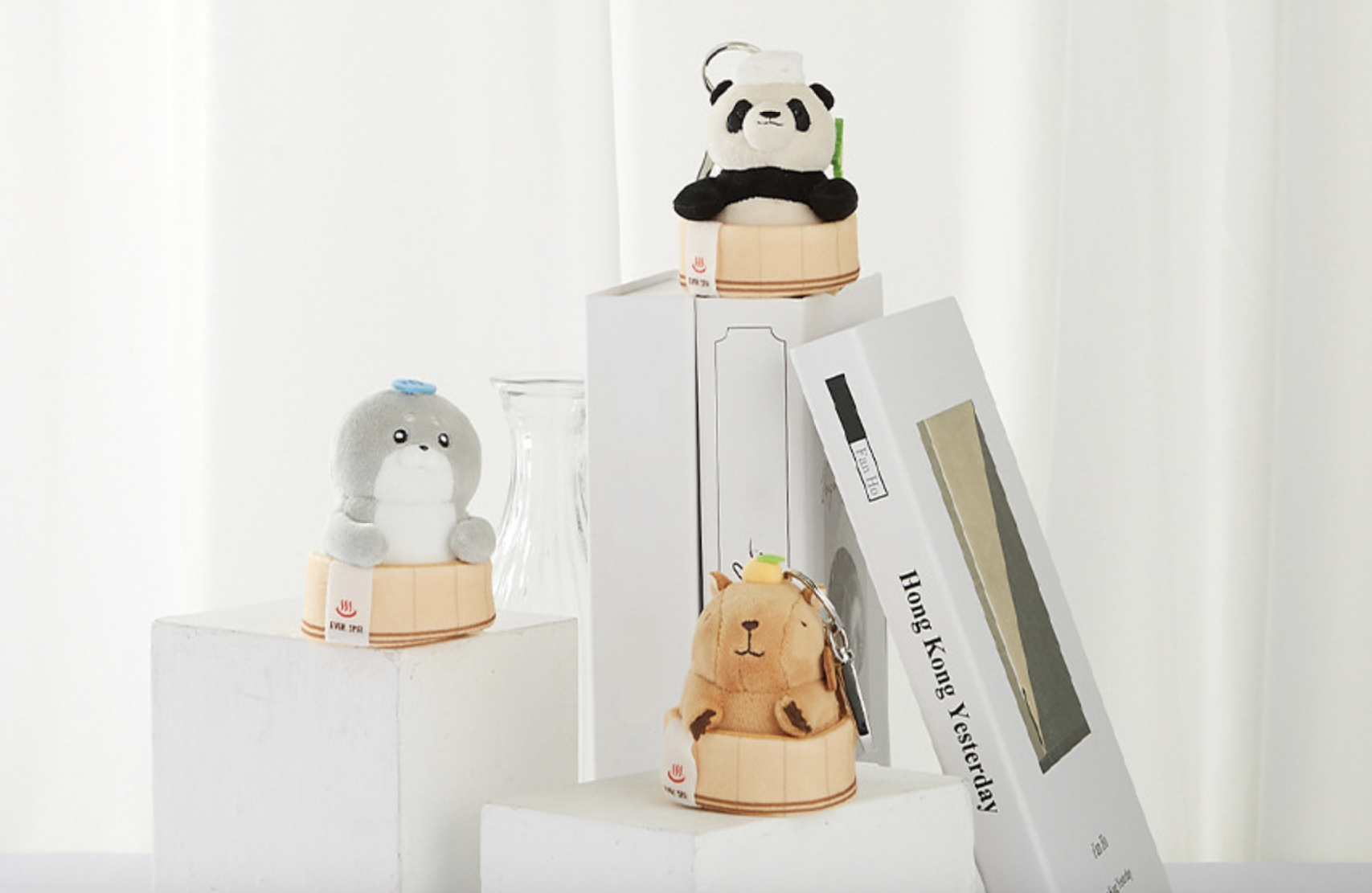 📦訂購 韓國代購 愛寶樂園 Everland 動物洗澡毛絨鎖匙扣 