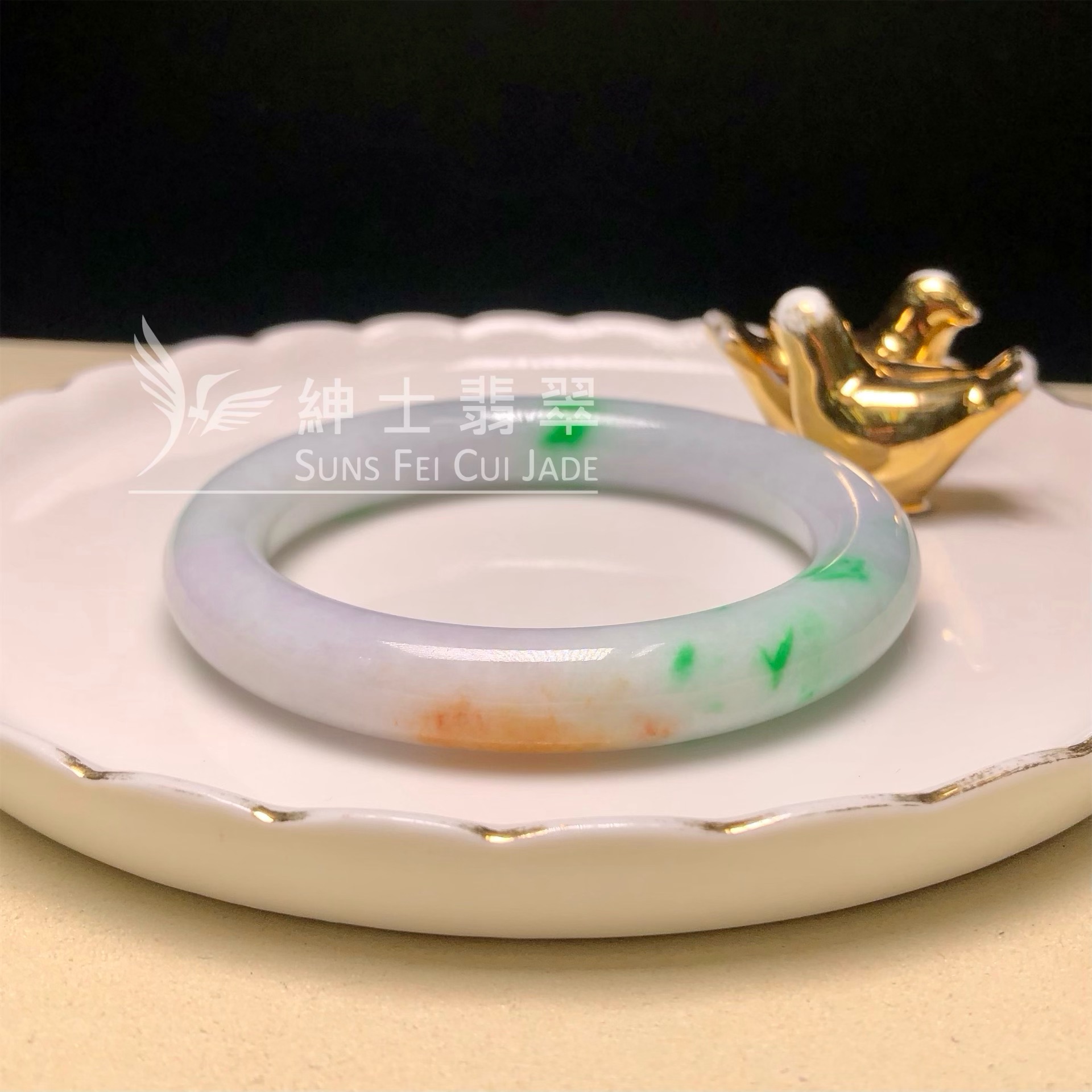 C06296 木那飄翠圓鐲52.5mm