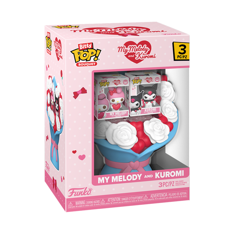 📦訂購 美國代購 Bitty Pop! Bouquet My Melody & Kuromi (Valentine) Figure 模型