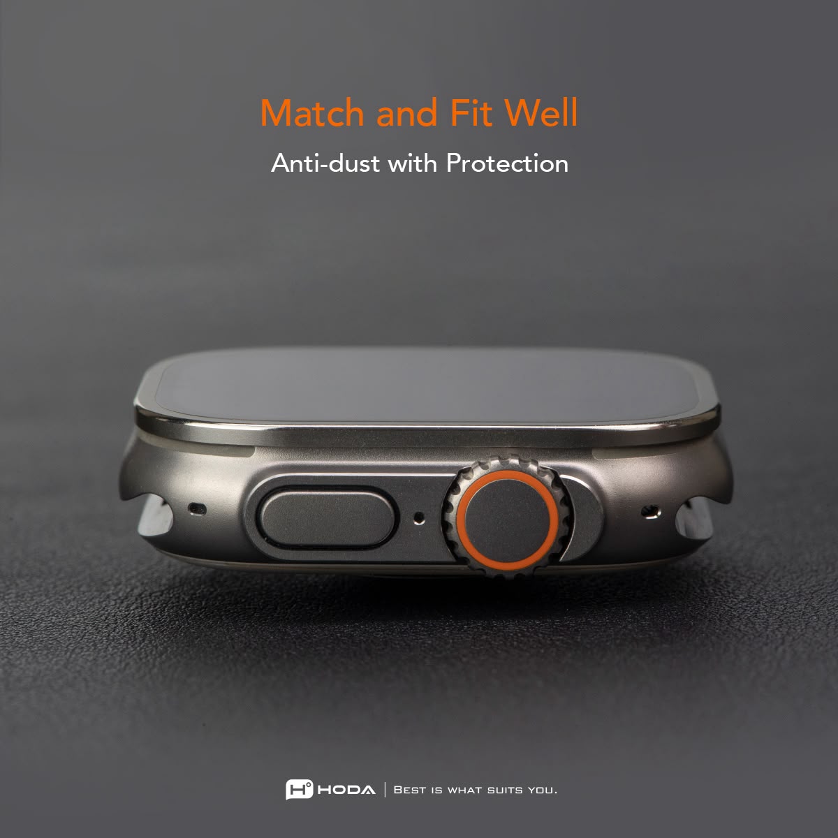 HODA Apple Watch Ultra 1 / 2 / 3 49mm 藍寶石螢幕保護貼 鈦合金保護框
