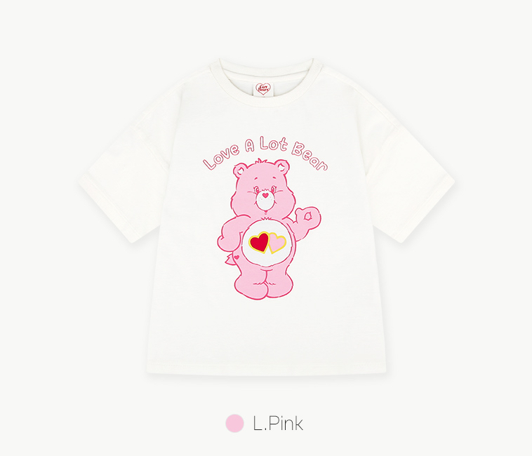 ☀️預訂 韓國直送☀️🇰🇷正版Care Bears兩色暴躁愛心小熊印花棋盤格紋上下套裝