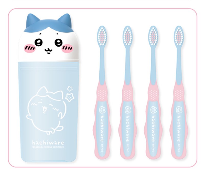 【預購】韓國直送 Chiikawa 兒童牙刷套裝 連收納盒