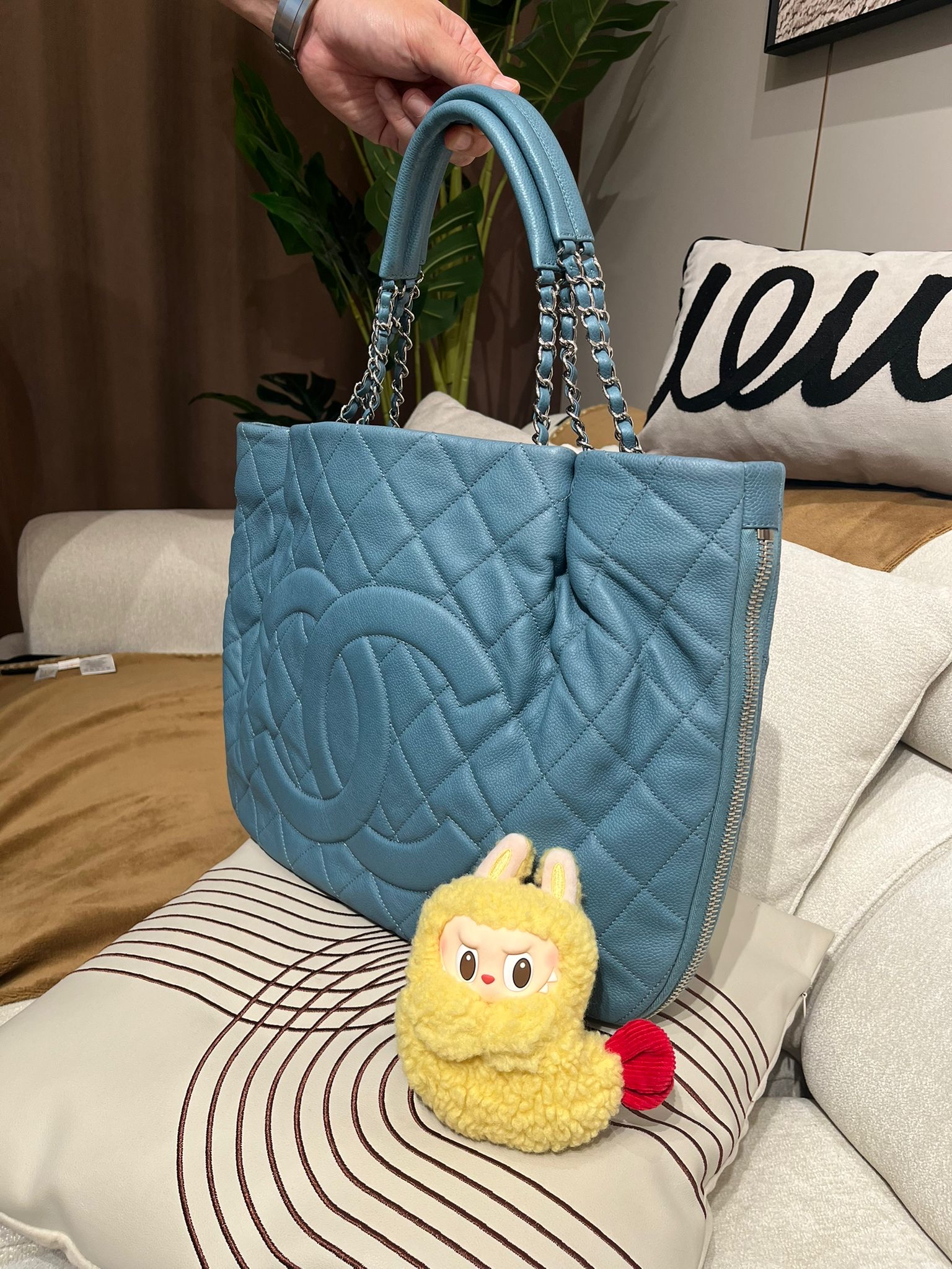 Chanel shoulder bag 荔枝牛皮 100%Authentic ,98%new ✅CARD✅dust bag 