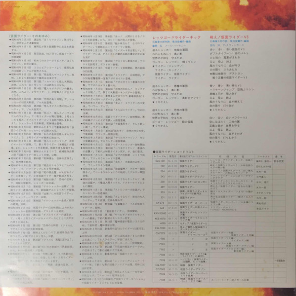 (極貴重) 日本特撮 < 幪面超人 TV Original BGM Collection > 1984 黑膠唱片