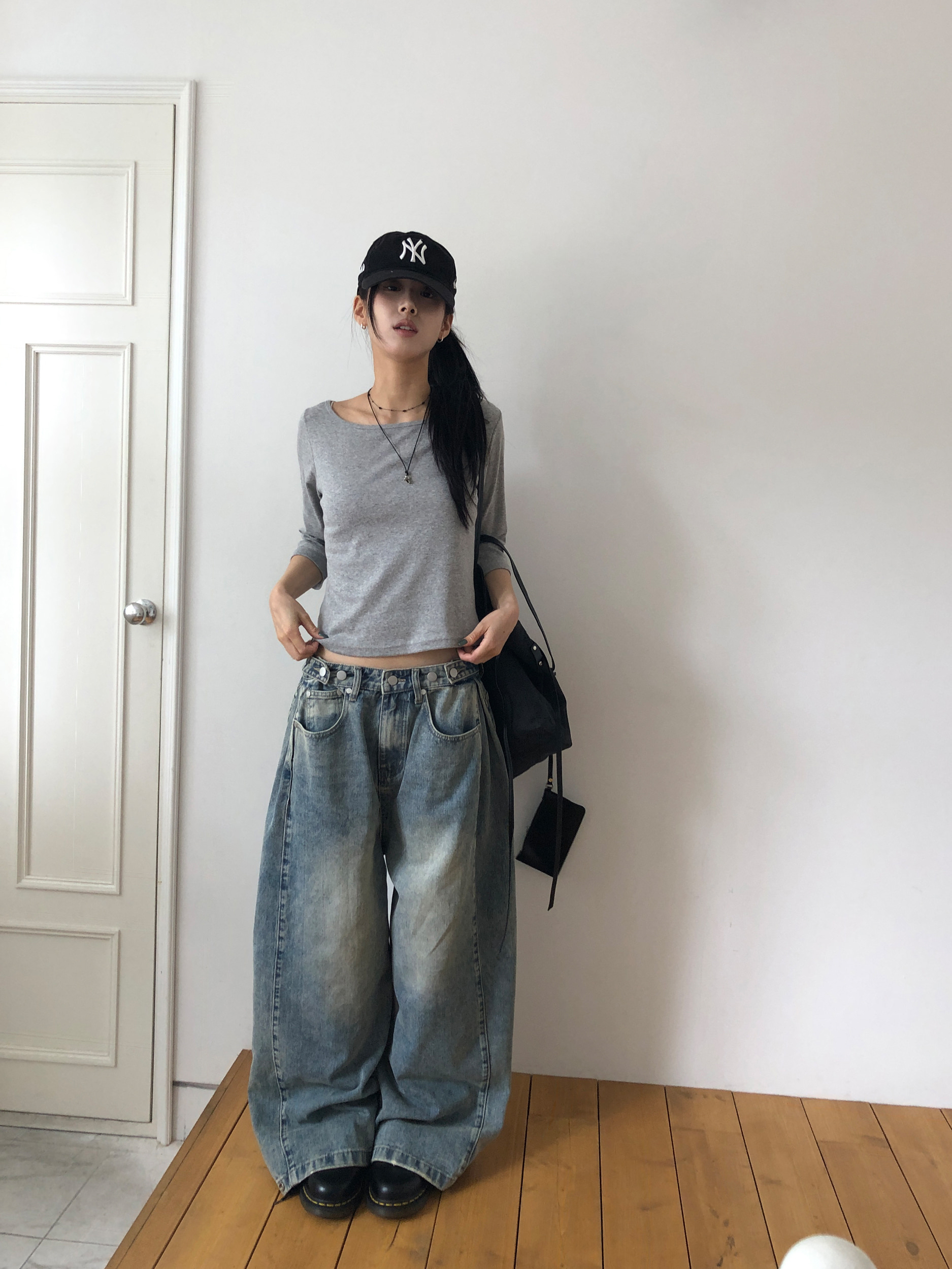 Boat Neck Mid Sleeve Top