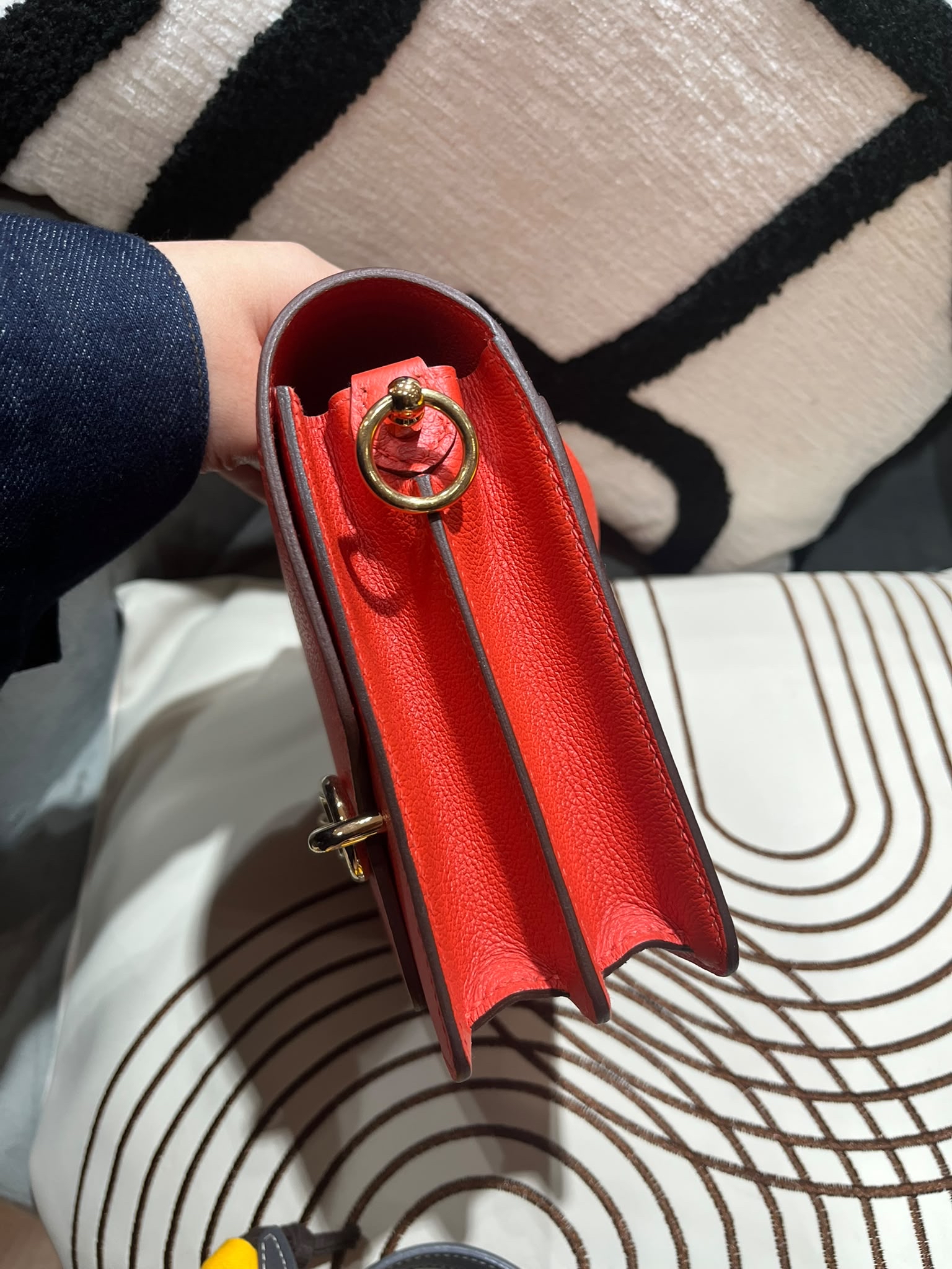 Hermes mini roulis Stamp Z, 100%Authentic,98%new ✅dust bag✅box 