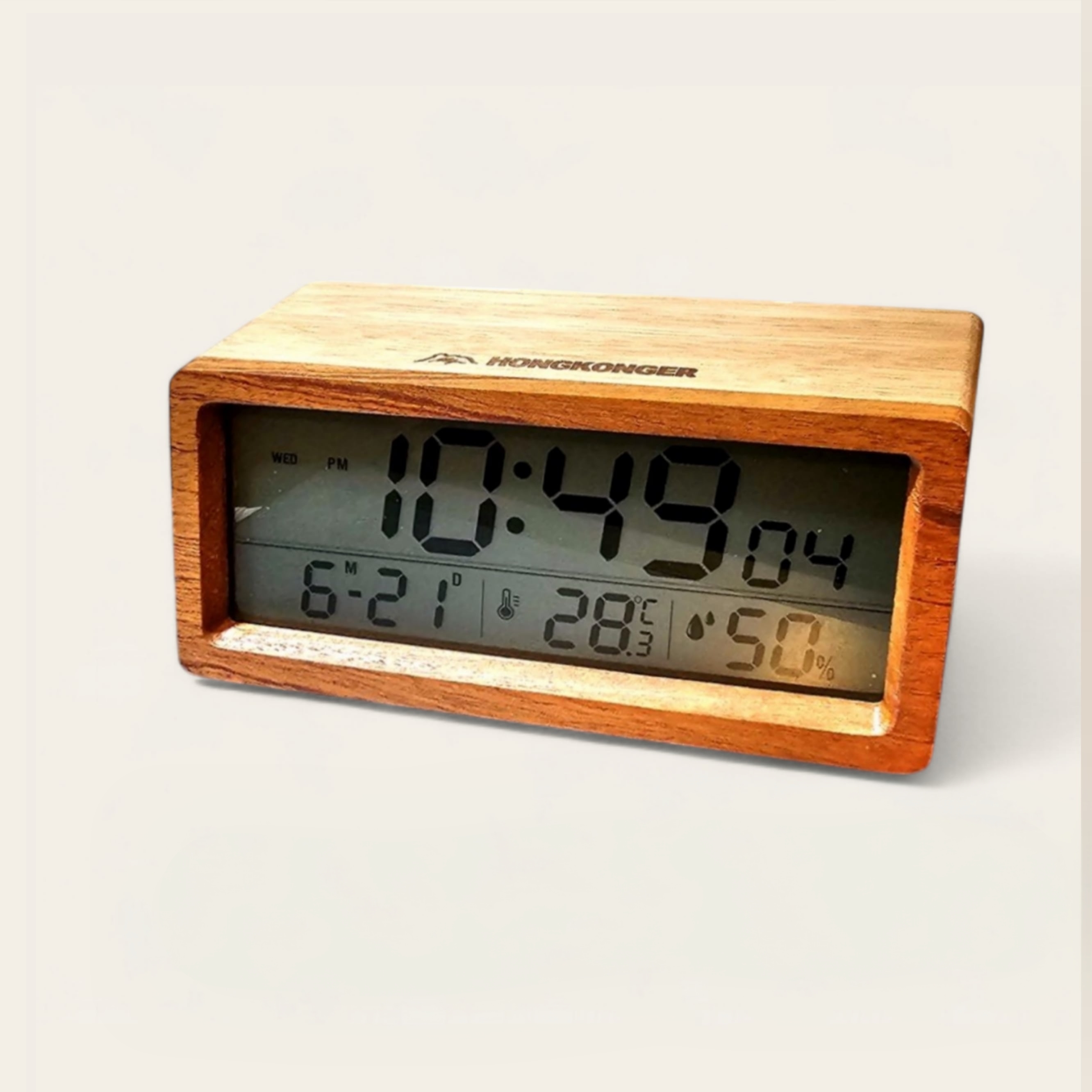 獅子山 HONGKONGER • 實木座檯時鐘（免費刻名/自定設計）