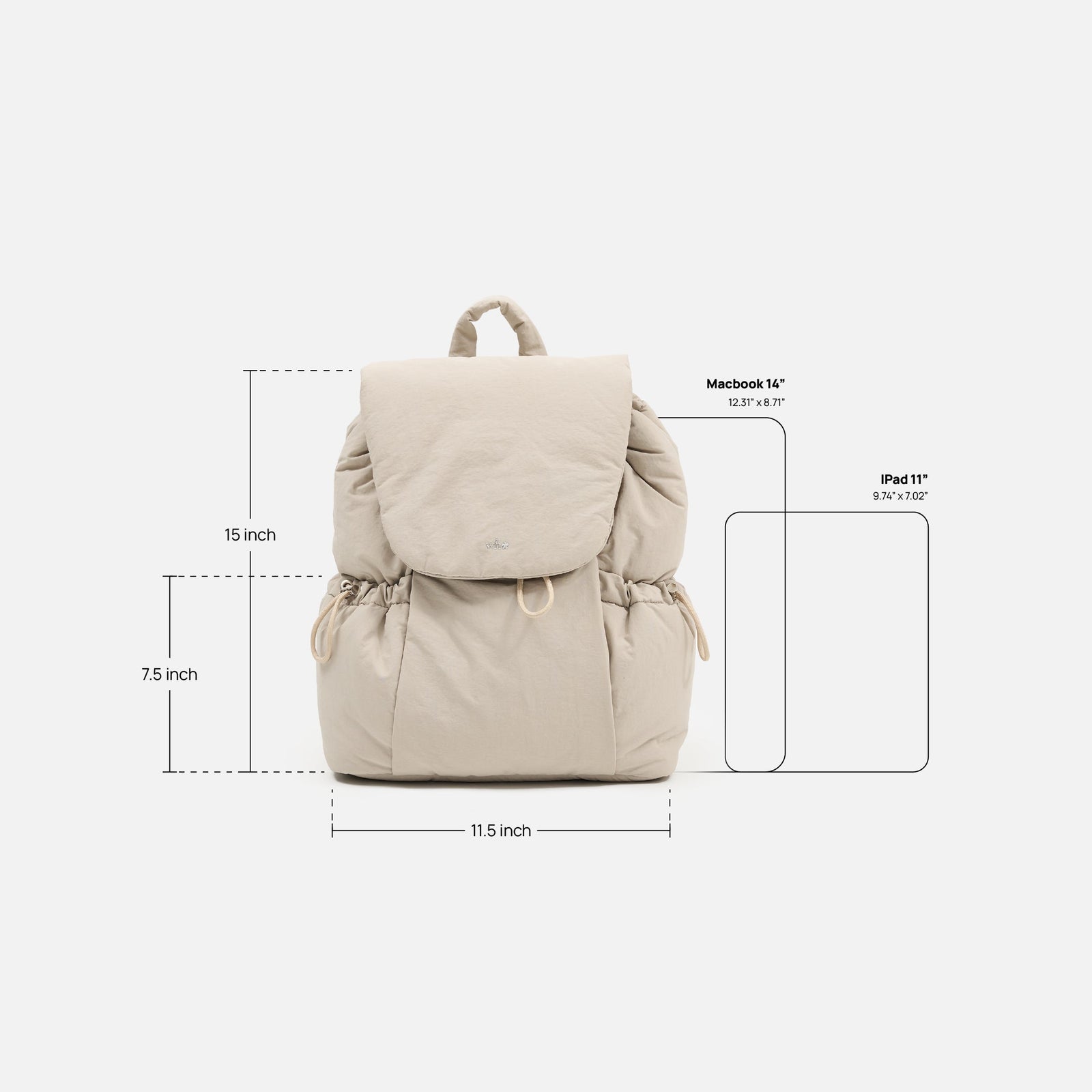 Whisperwhite - Puffer Backpack