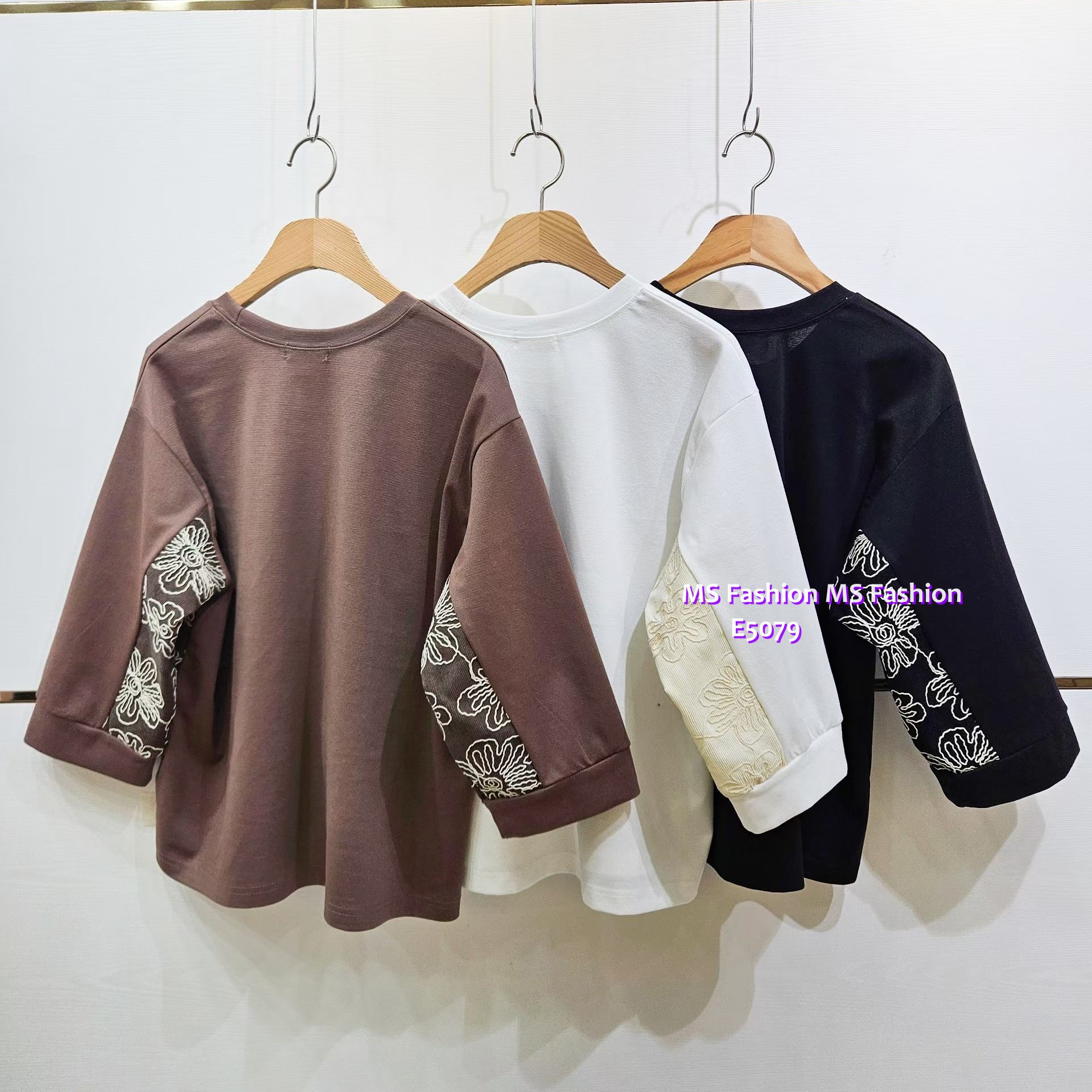 E5079 花花拼布top