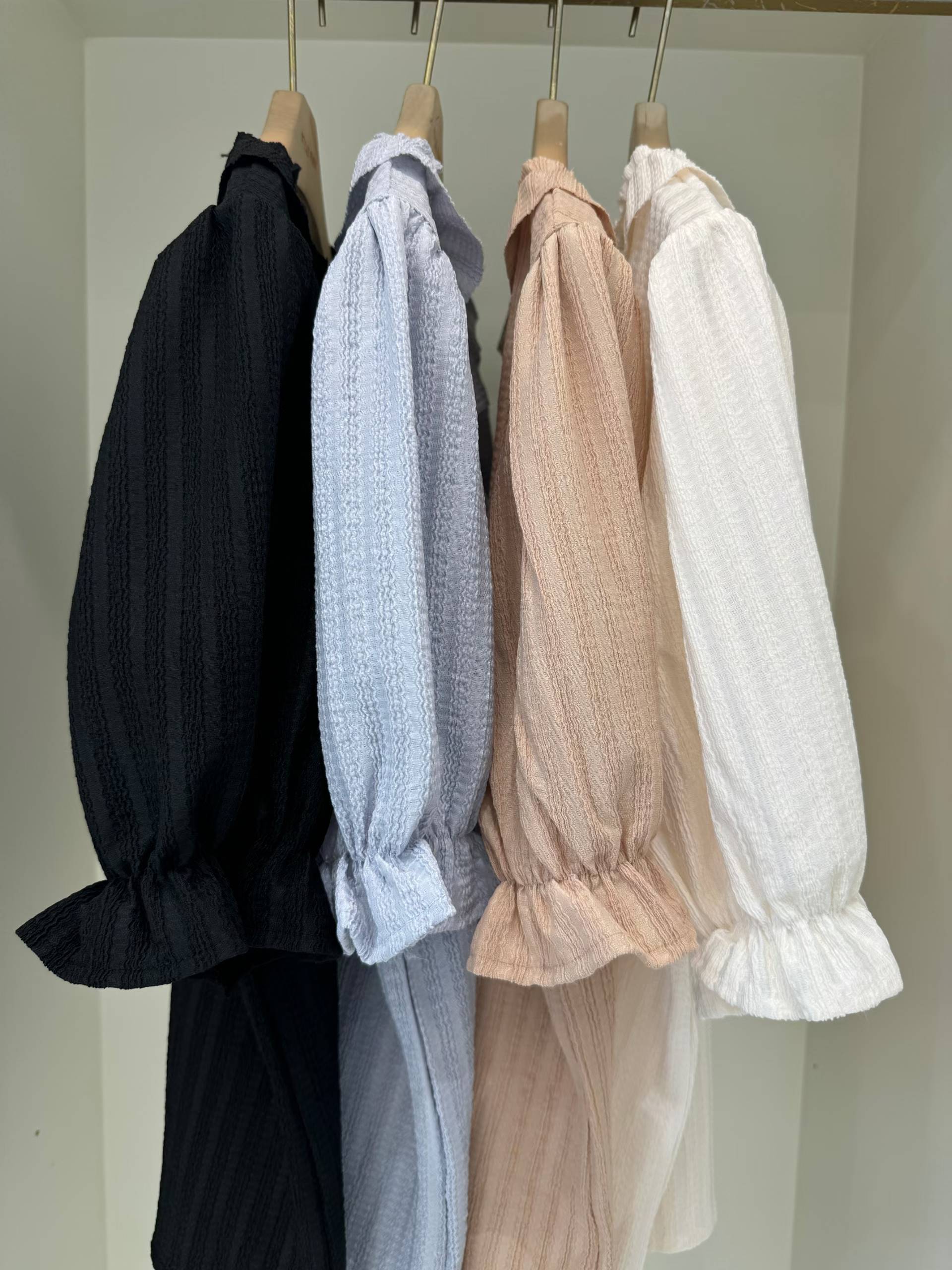 SP09_05 RUFFLE條紋BL (4色)