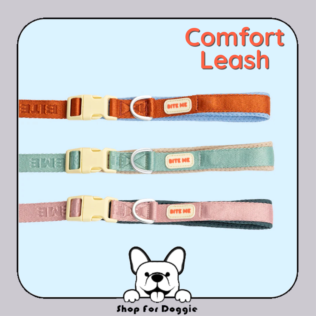 [訂貨3-4星期] 韓國 Bite Me Comfort Leash v2 牽繩
