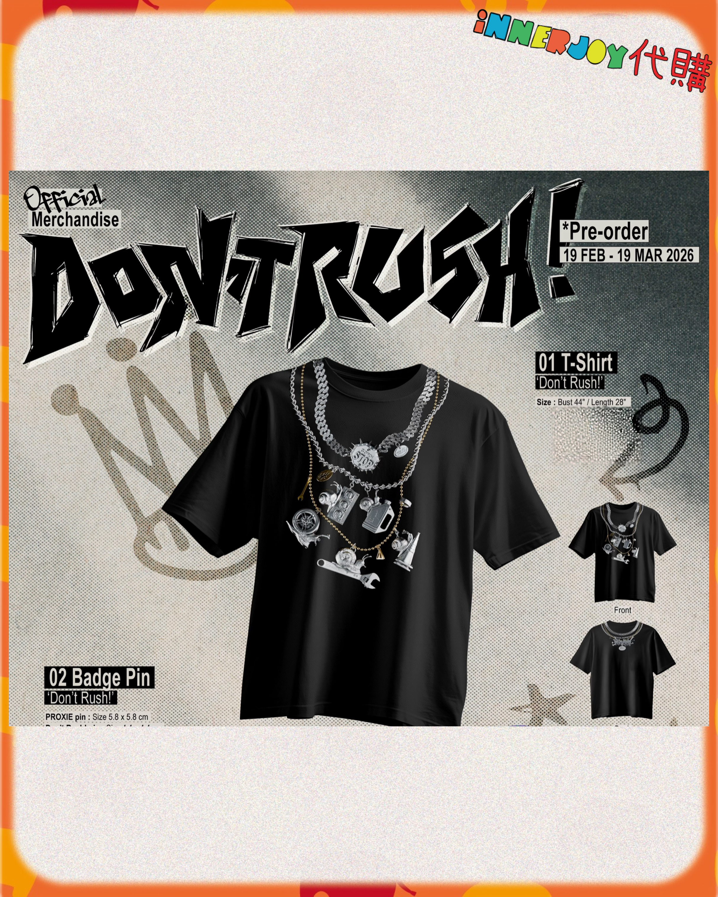 ⚠️發貨期可長達三個月以上⚠️預購 | PROXIE - ‘Don’t Rush!’ 🐌💨 Official Merchandise  官方周邊