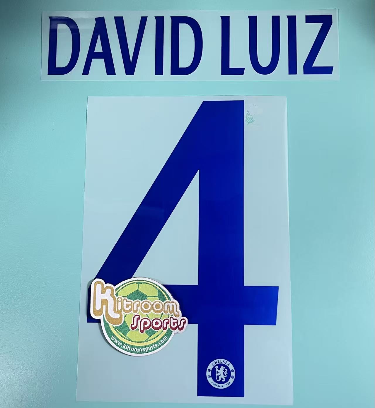 2013-14 Chelsea Away UCL Nameset #4 DAVID LUIZ