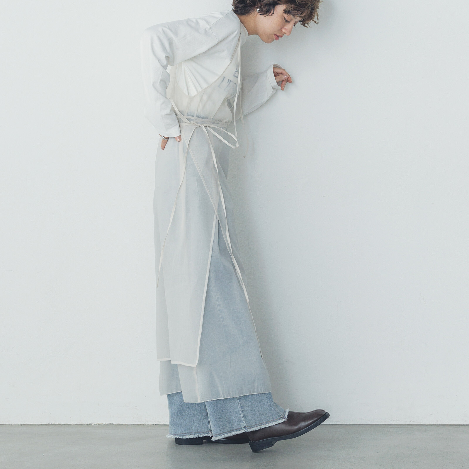 霧感疊穿連身outer【JOP002】