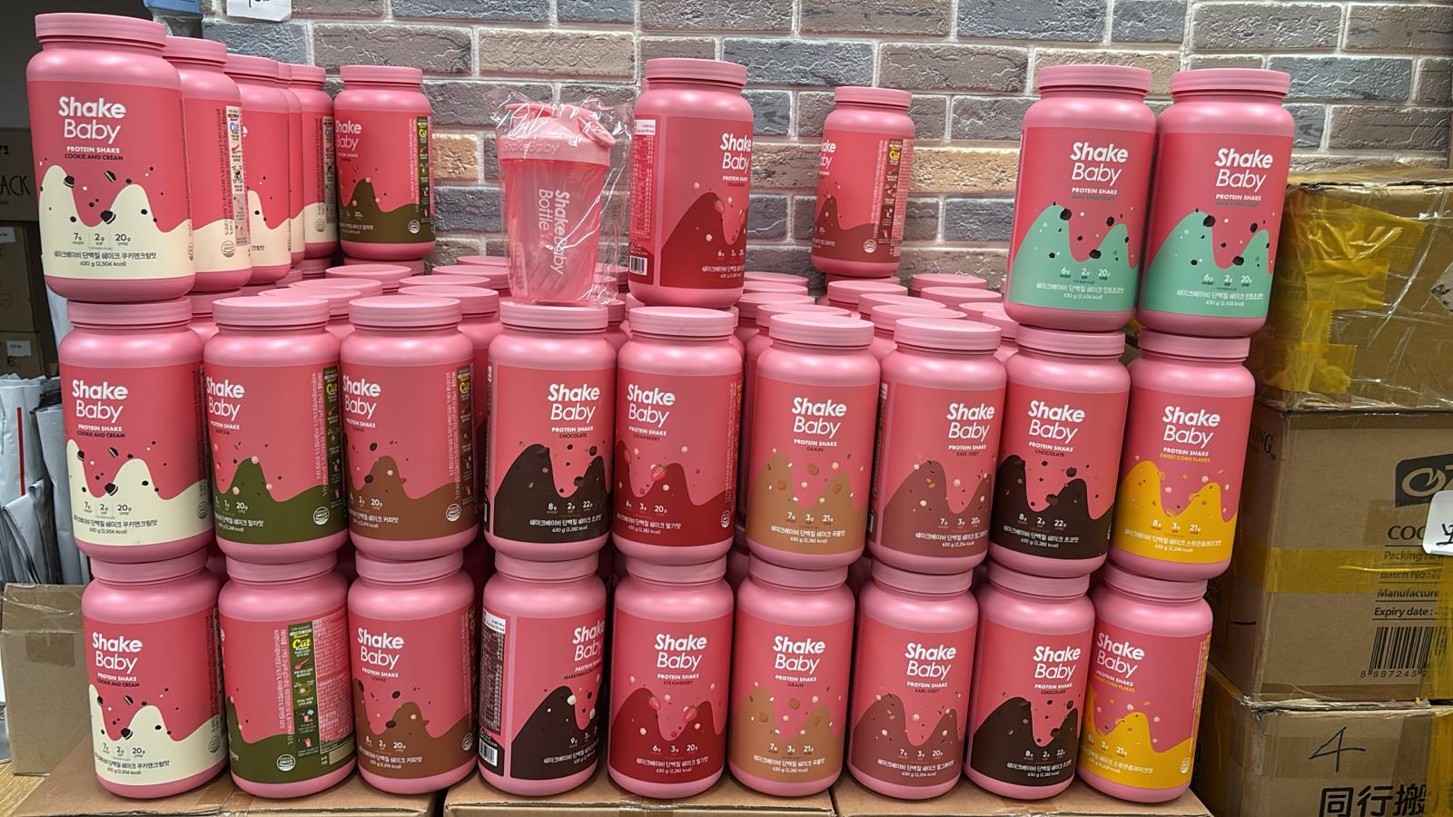 $138桶。2桶起$128桶。✨韓國 Shake Baby 代餐奶昔630g