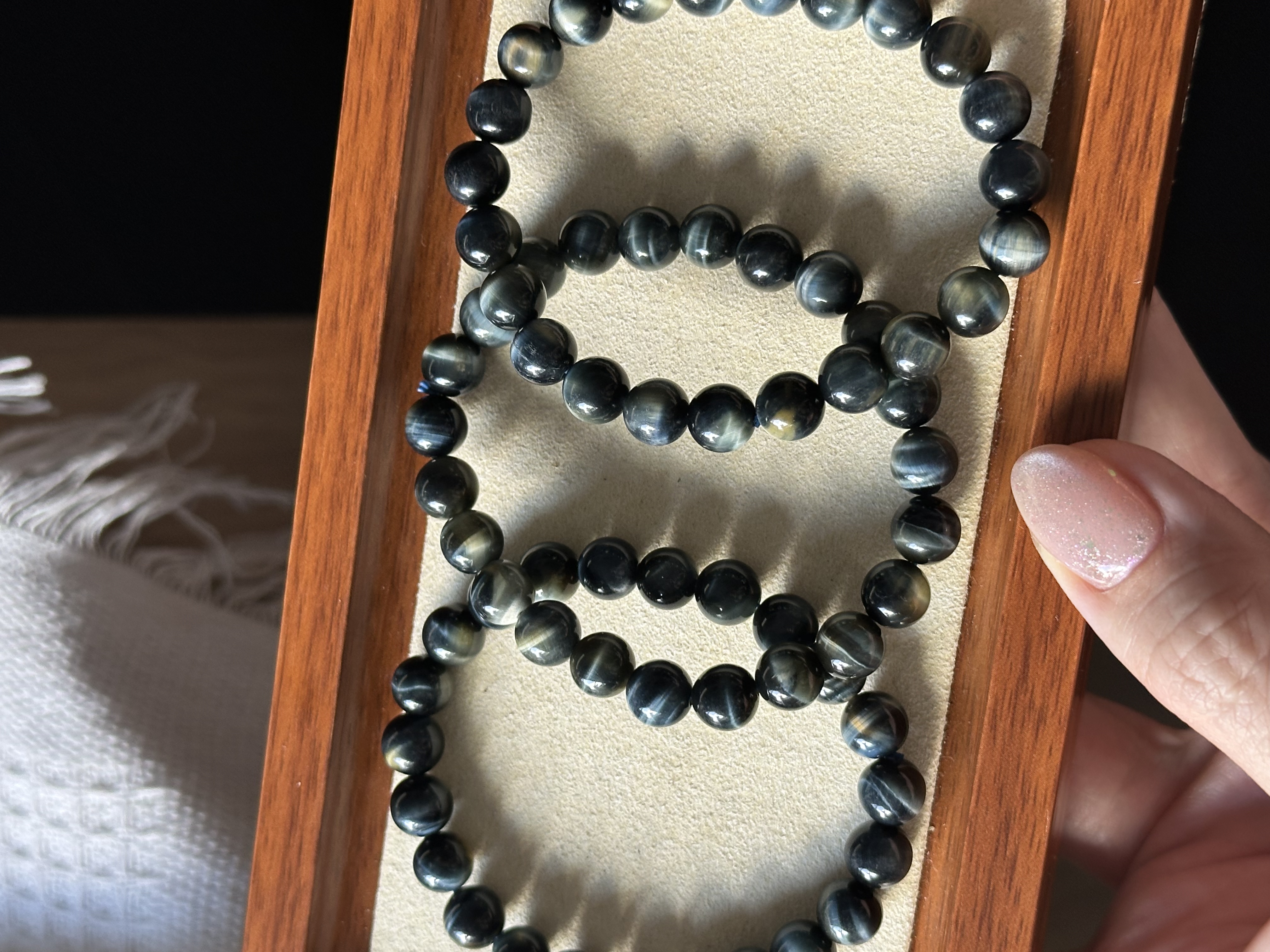 梦幻蓝虎眼 ｜ Dreamy Blue Tiger‘s Eye 8m+ 