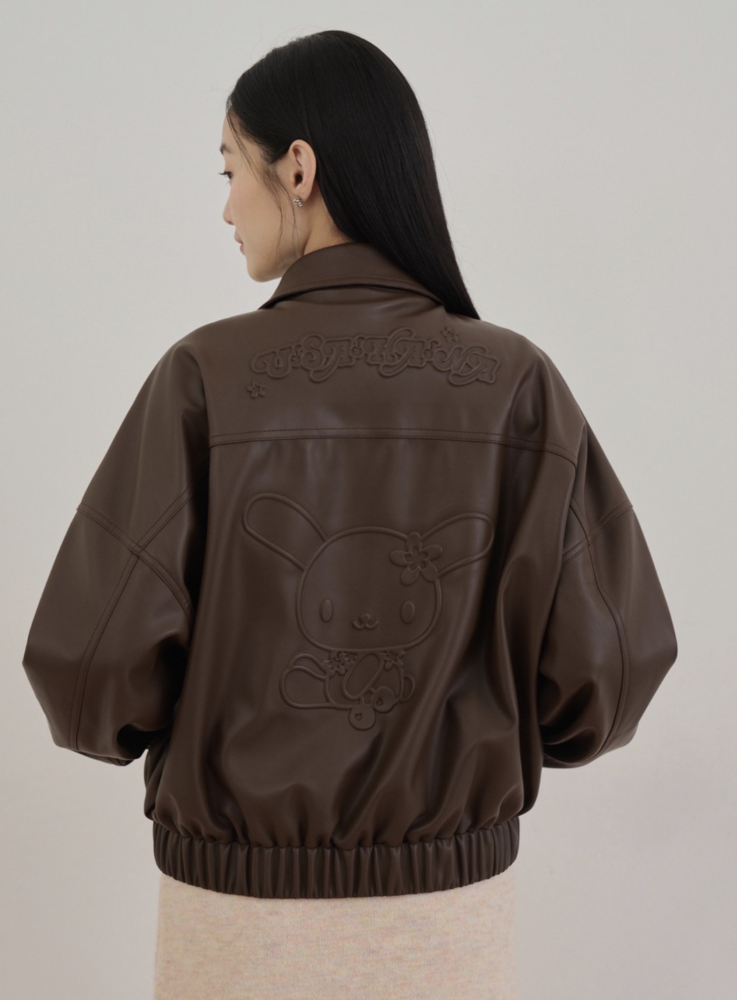 現貨｜usahana聯乘系列皮革外套（可可色）