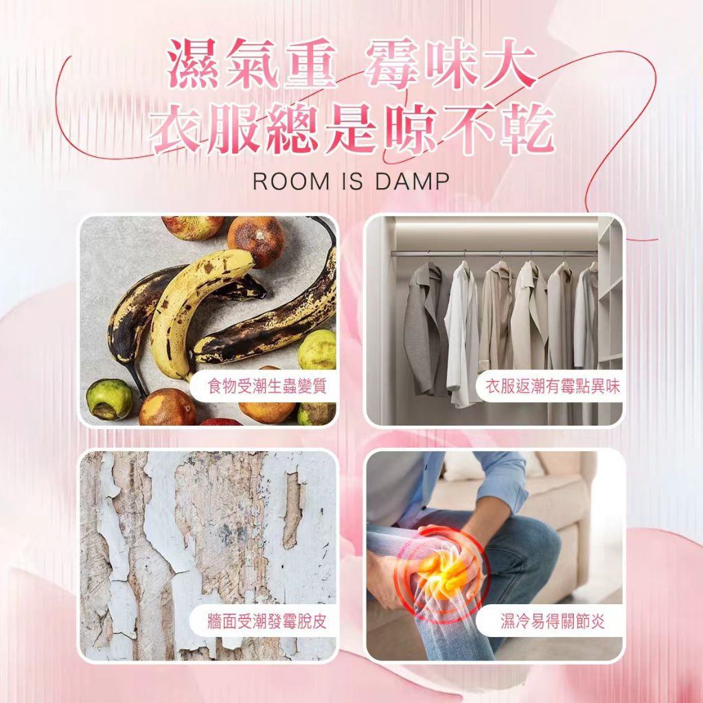 $52組5袋.2組起$42組.MOLN 玫瑰高效除濕袋 100G/袋-1組5袋