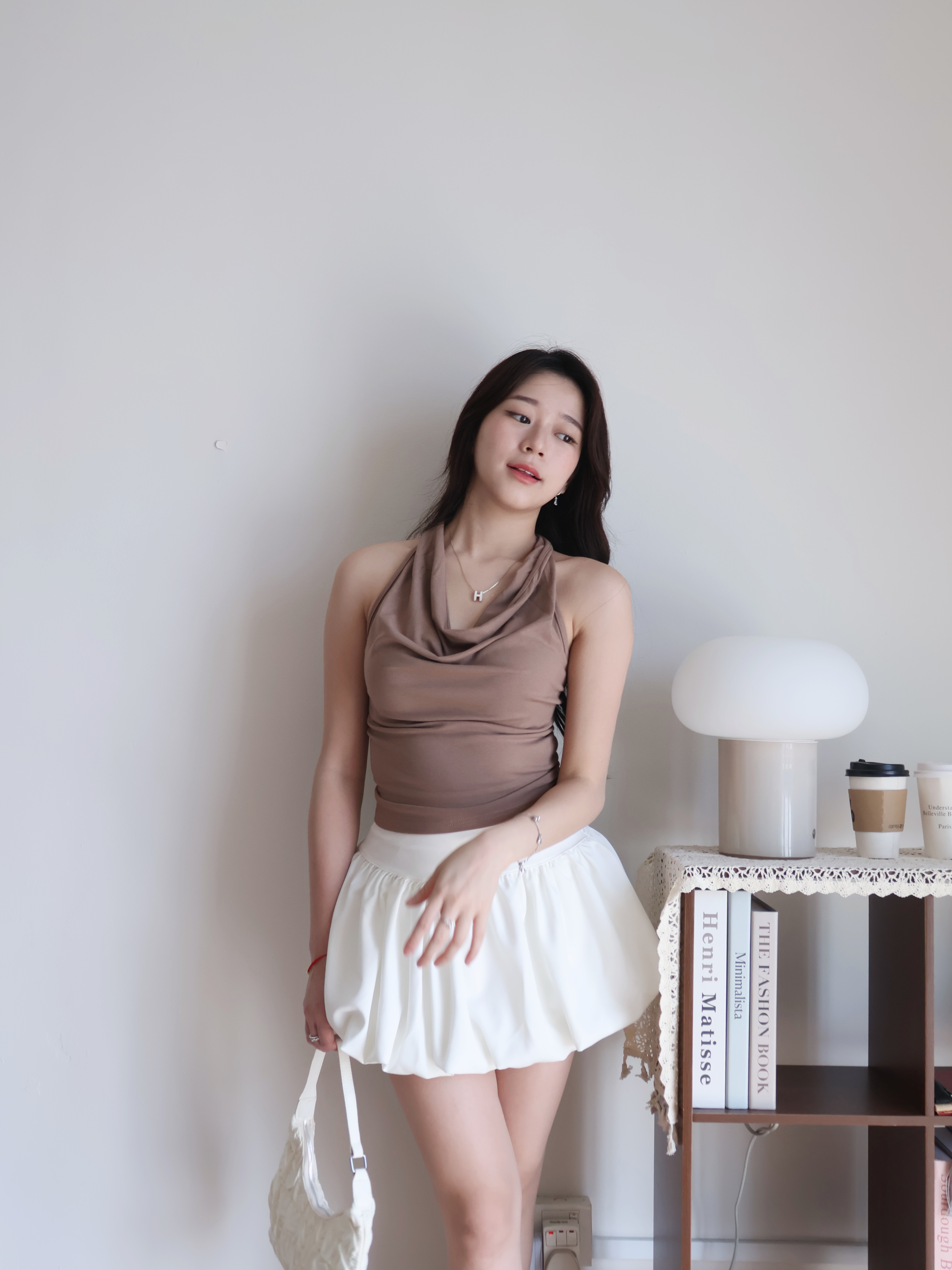 Millie Halter Top | Khaki