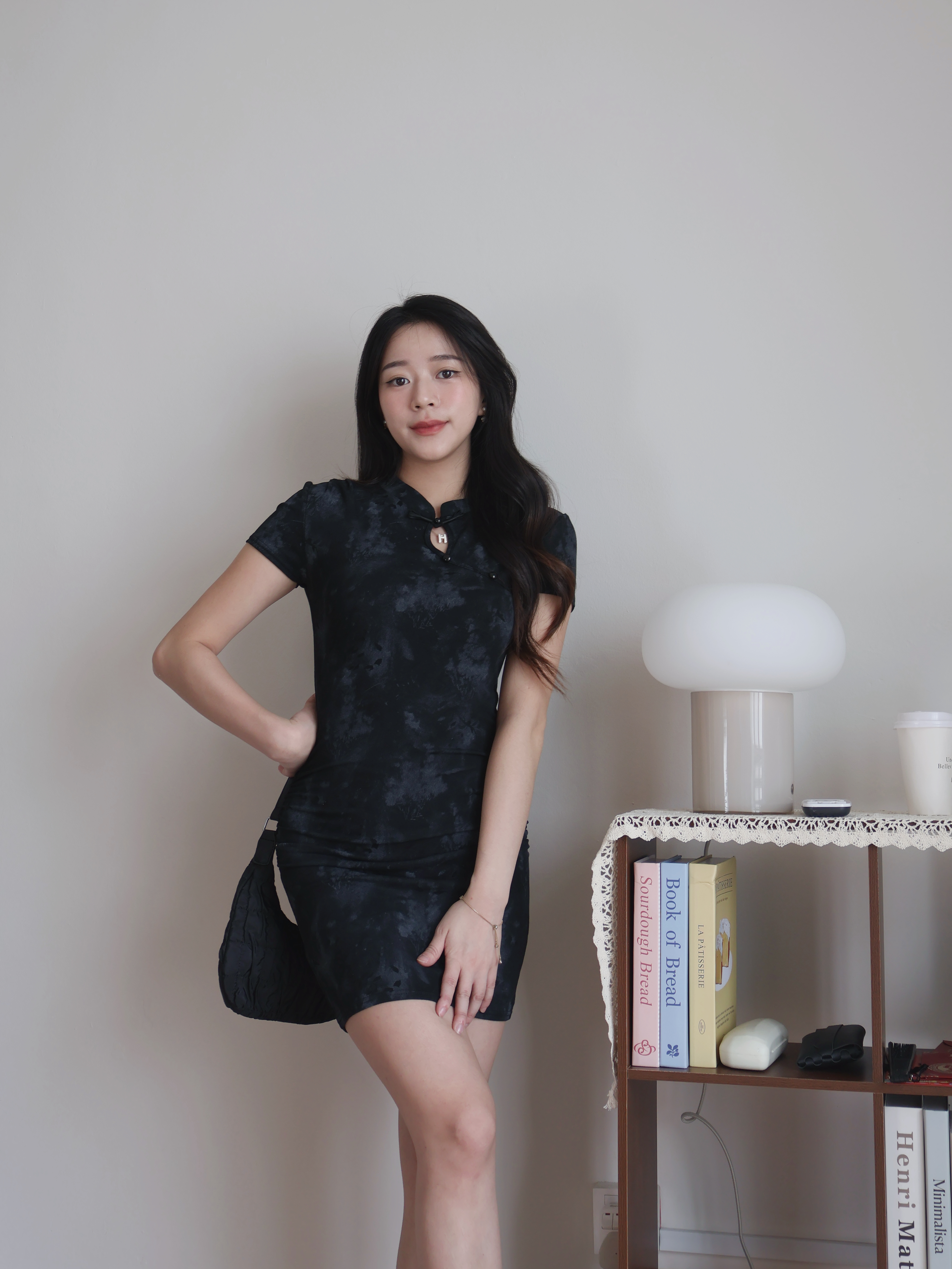 Aster Slim Dress | Black
